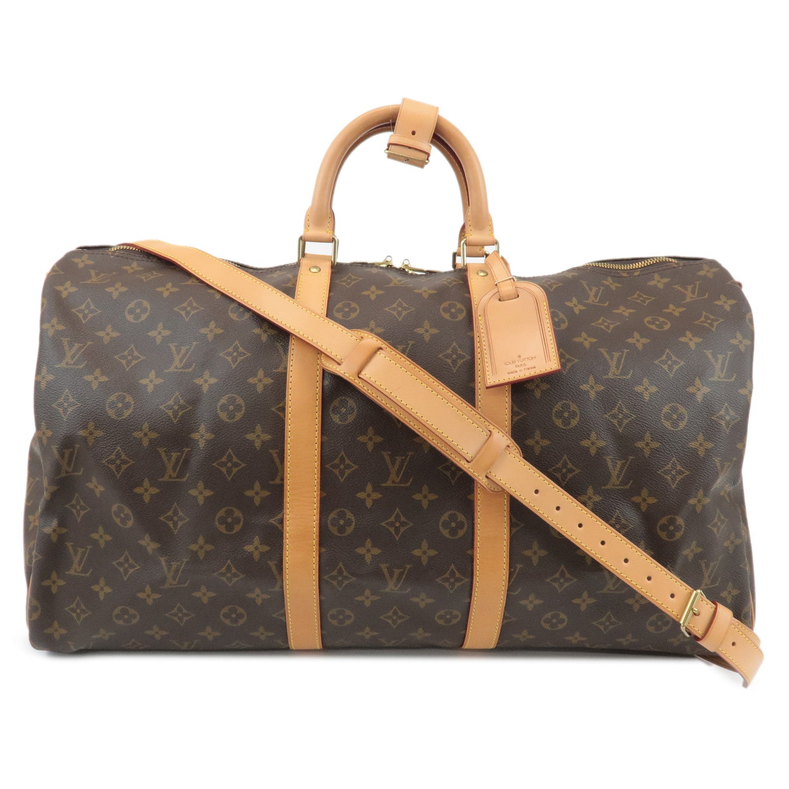 Louis Vuitton Monogram Keep All Bandouliere 55 Boston Bag M41414 Used