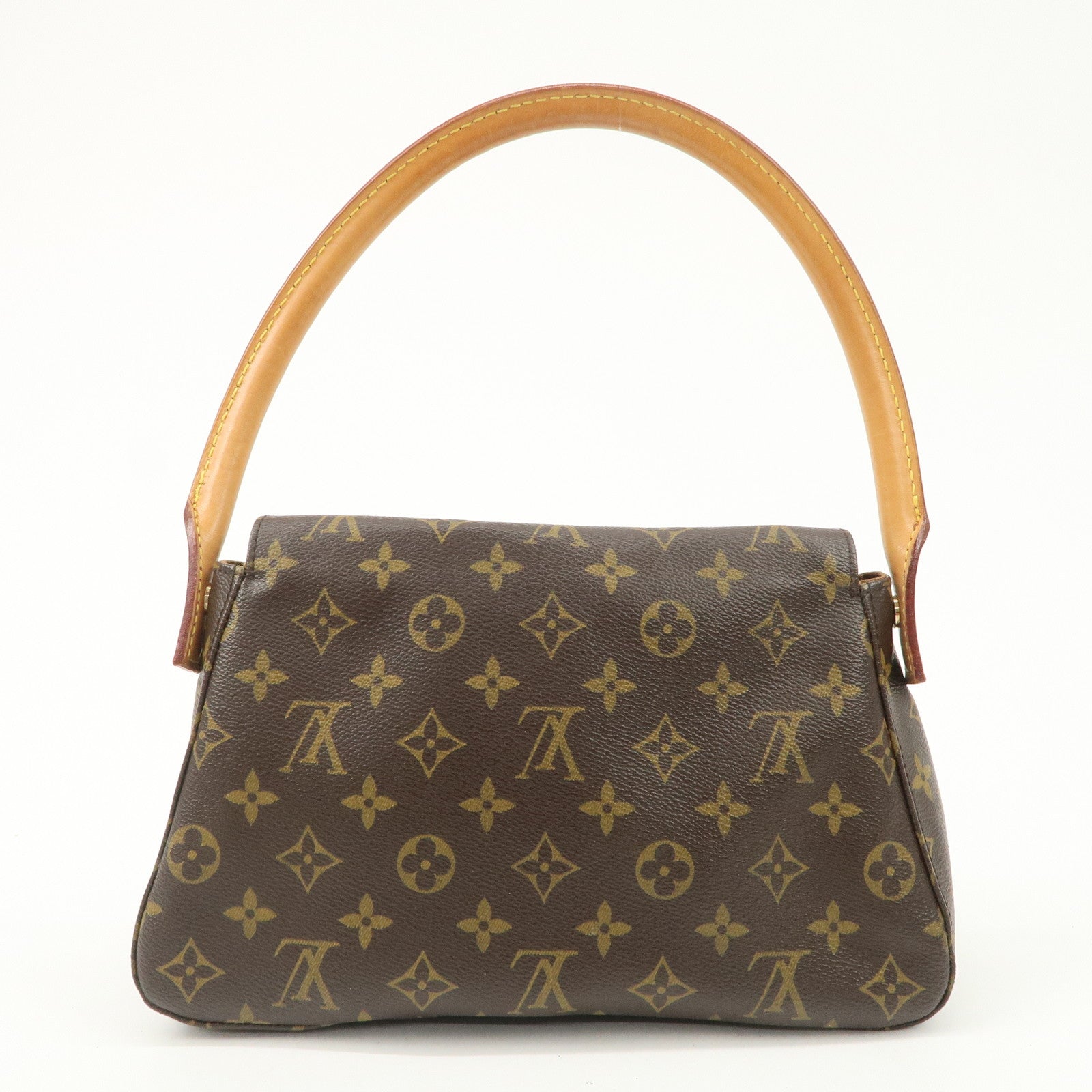 Louis Vuitton Monogram Mini Looping Shoulder Bag Brown M51147 Used