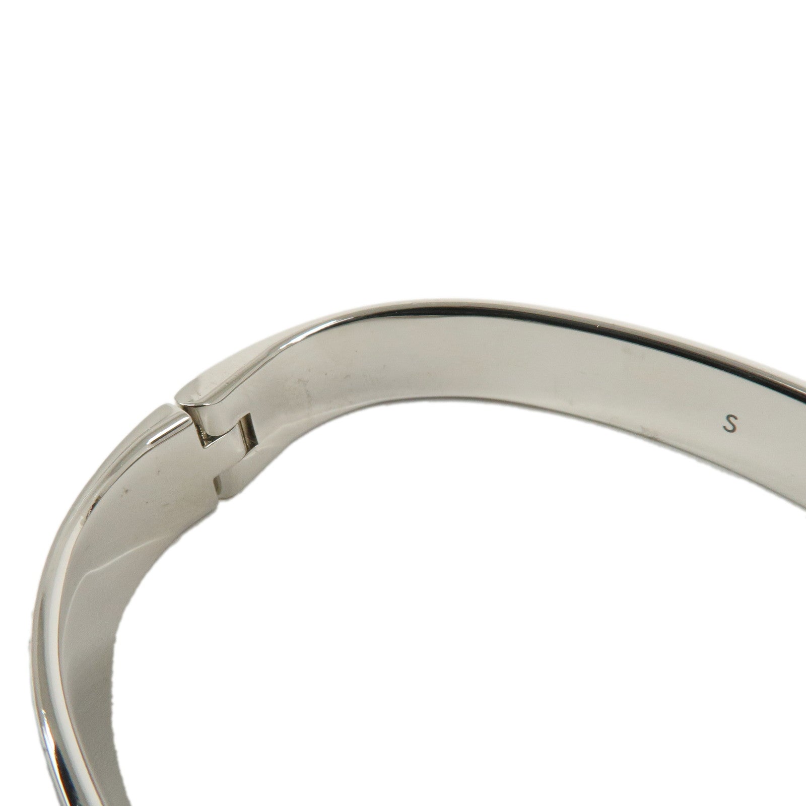 Louis Vuitton Nanogram Cuff Size S Bracelet Palladium M00249