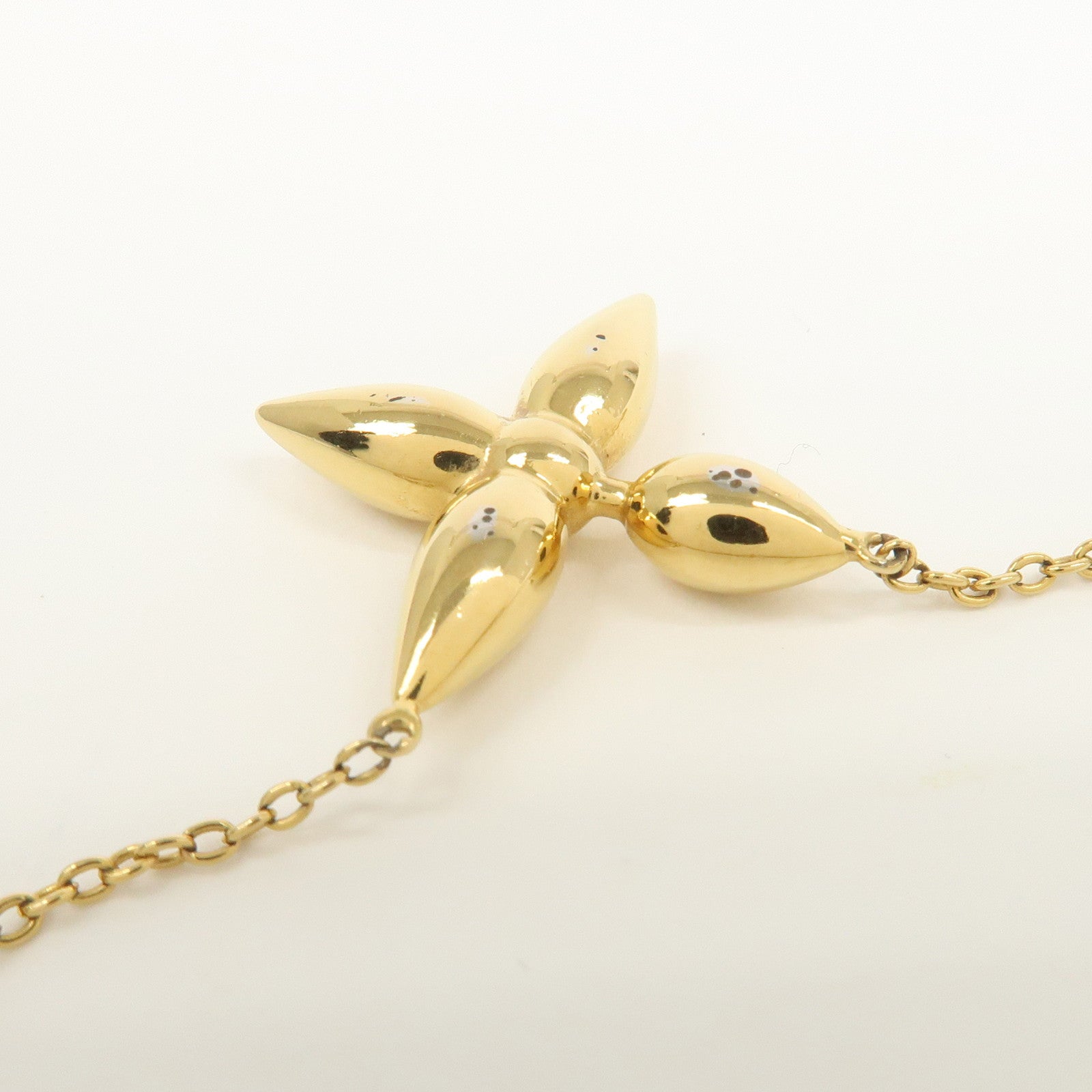 Louis Vuitton Collier Louisette Monogram Flower Necklace M00365