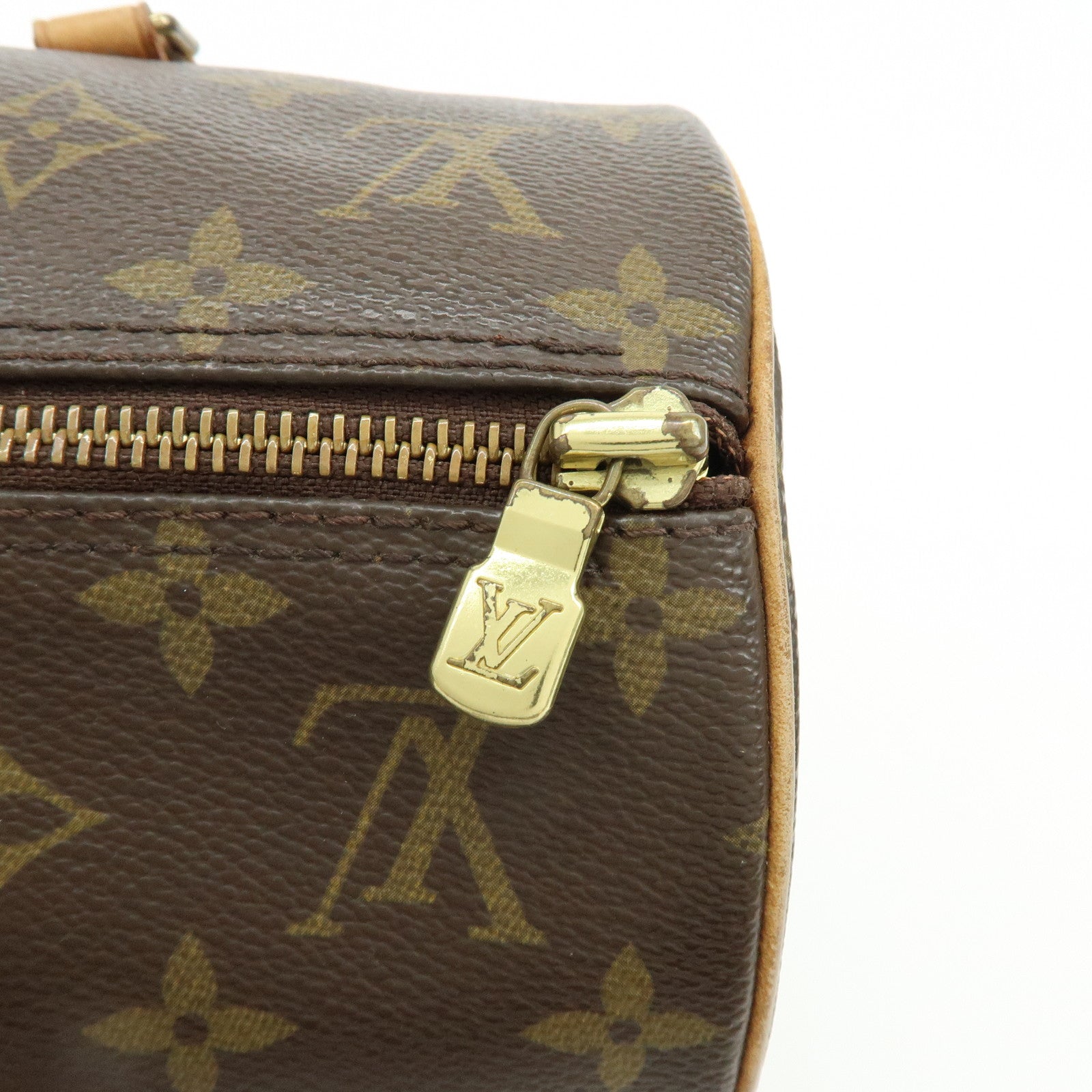 Louis Vuitton Monogram Papillon 30 Hand Bag Brown M51385