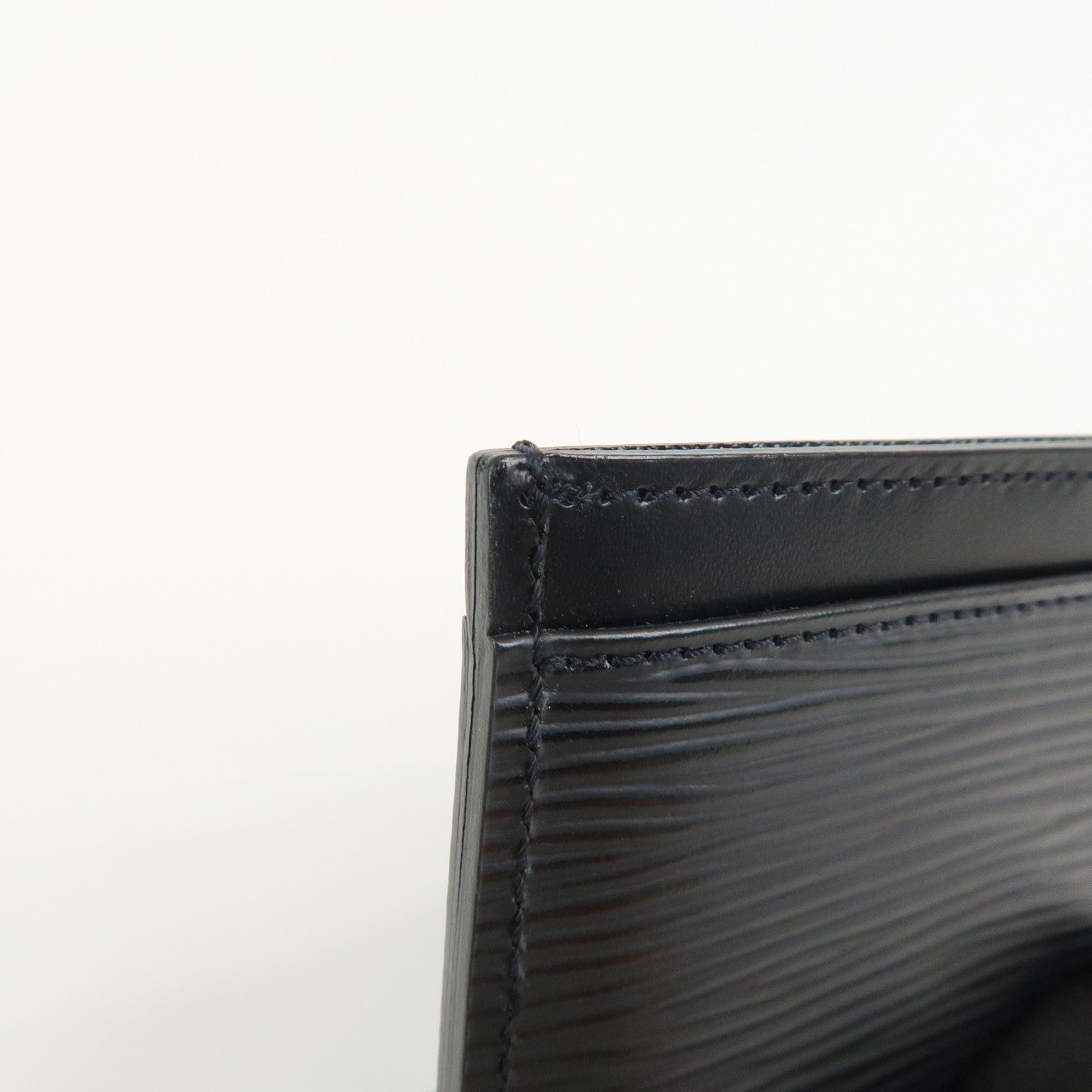 Louis Vuitton Epi Leather Porte Cartes Simple Card Case Noir M63512
