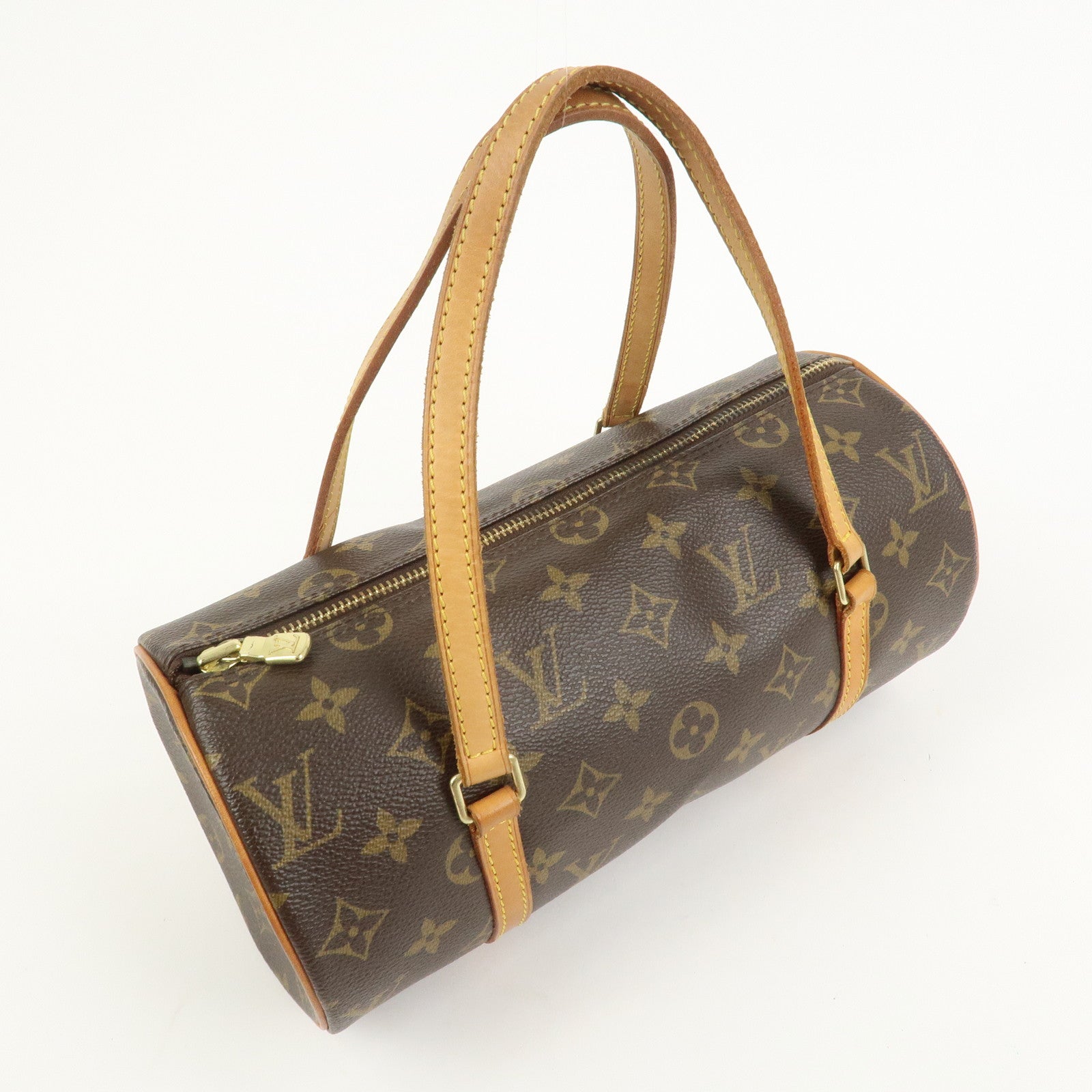 Louis Vuitton Monogram Papillon 26 Hand Bag Brown M51386