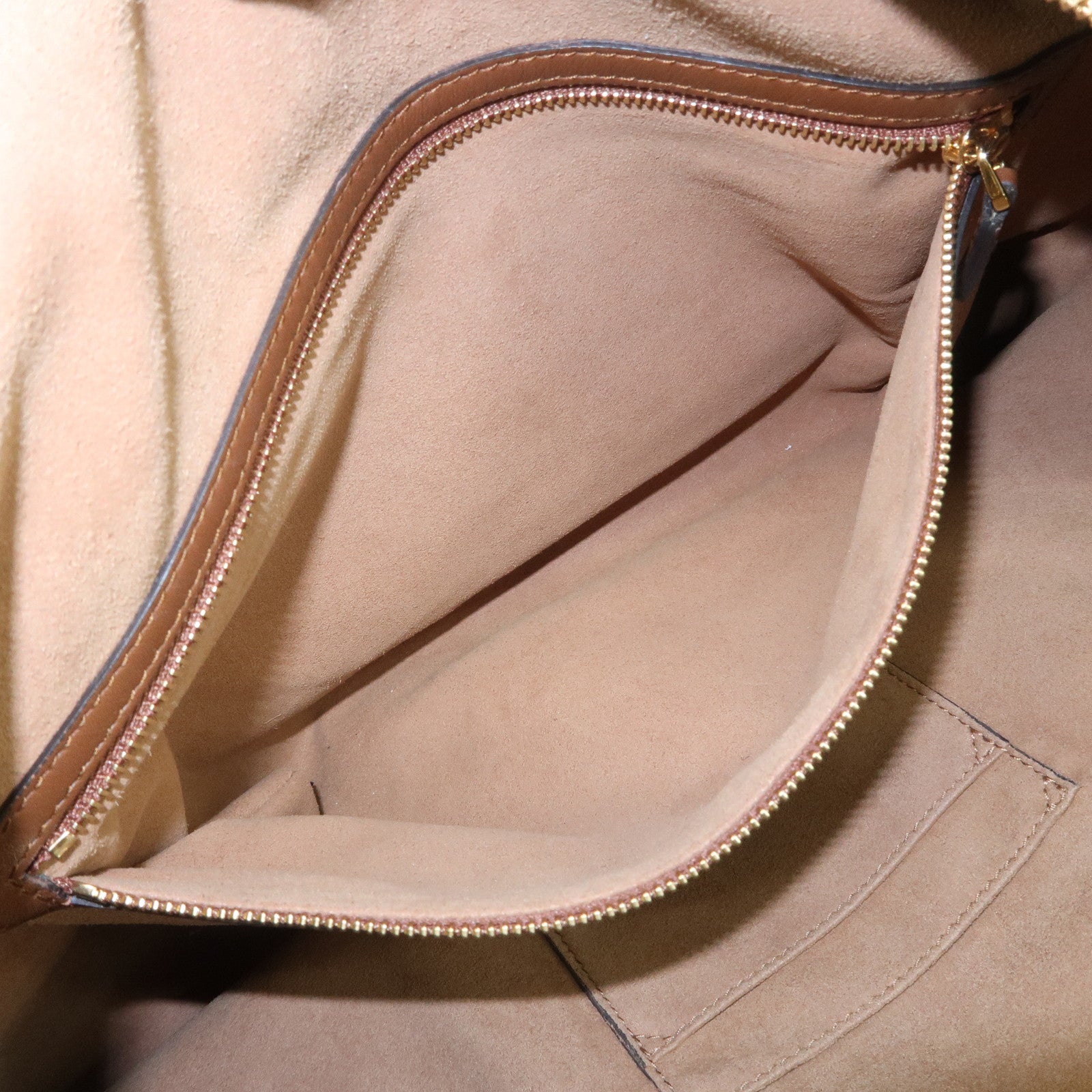 GUCCI GG Supreme Leather 2WAY Bag Shoulder Bag Beige Brown 477324 Used