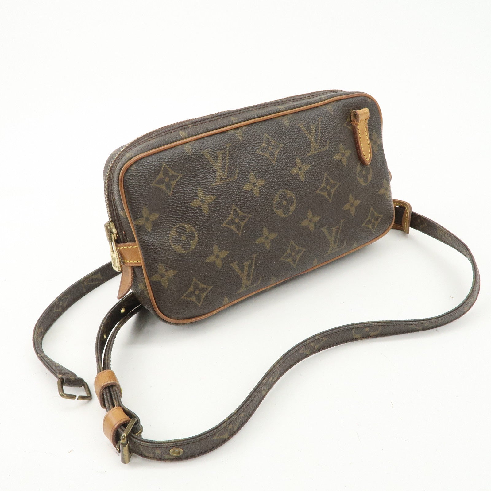 Louis Vuitton Monogram Pochette Marly Bandouliere Bag Brown M51828