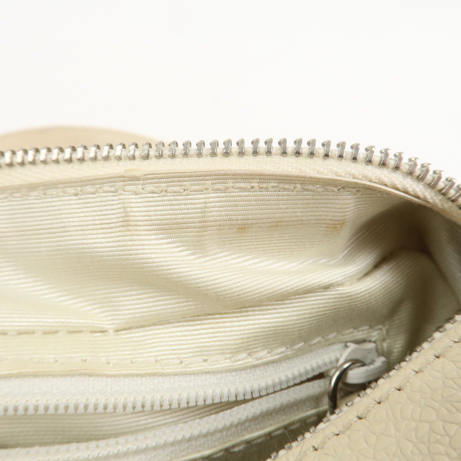 BVLGARI Logo Mania Canvas Leather Hand Bag Pink Ivory