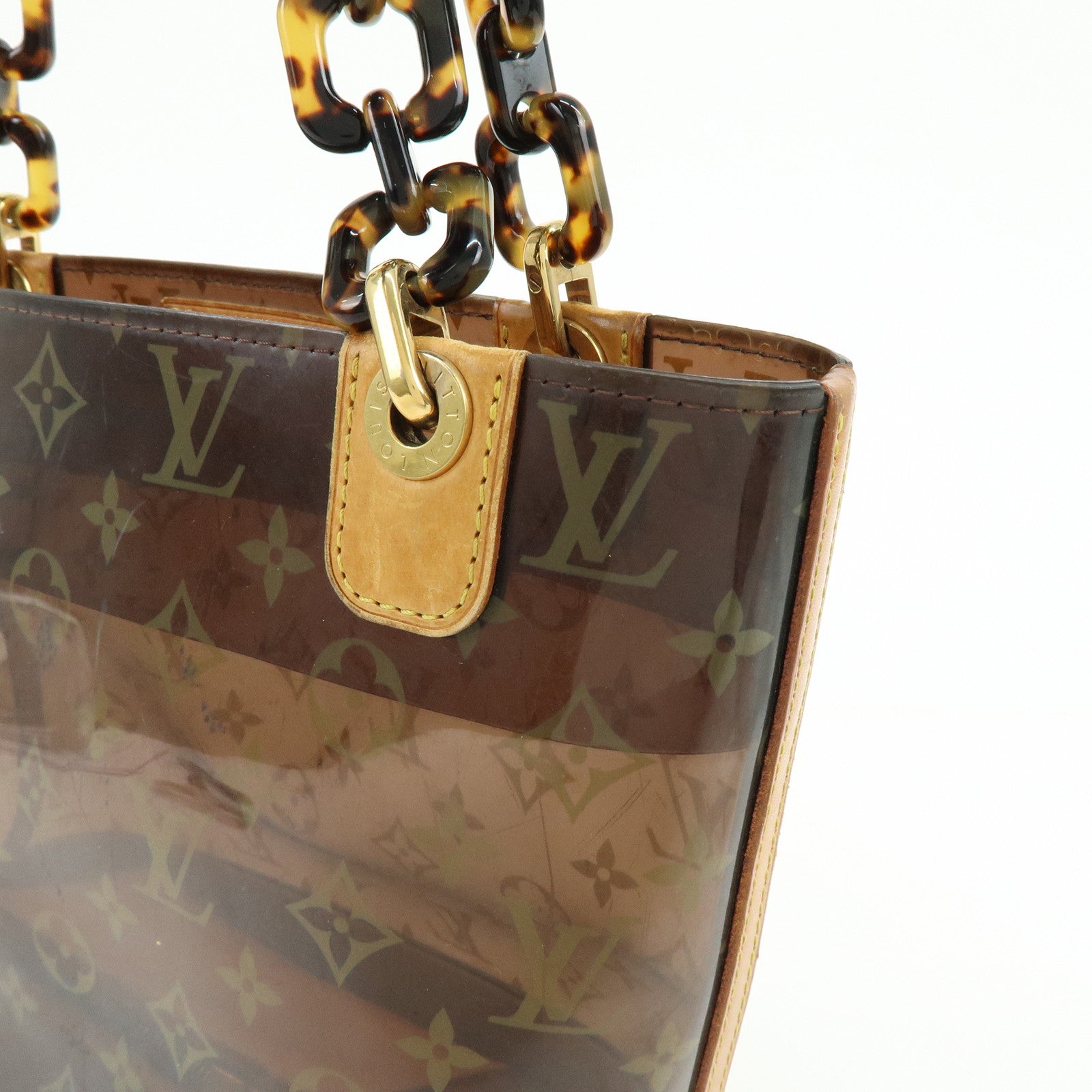 Louis Vuitton Monogram Cabas Ambre PM Tote Bag Clear Brown M92502