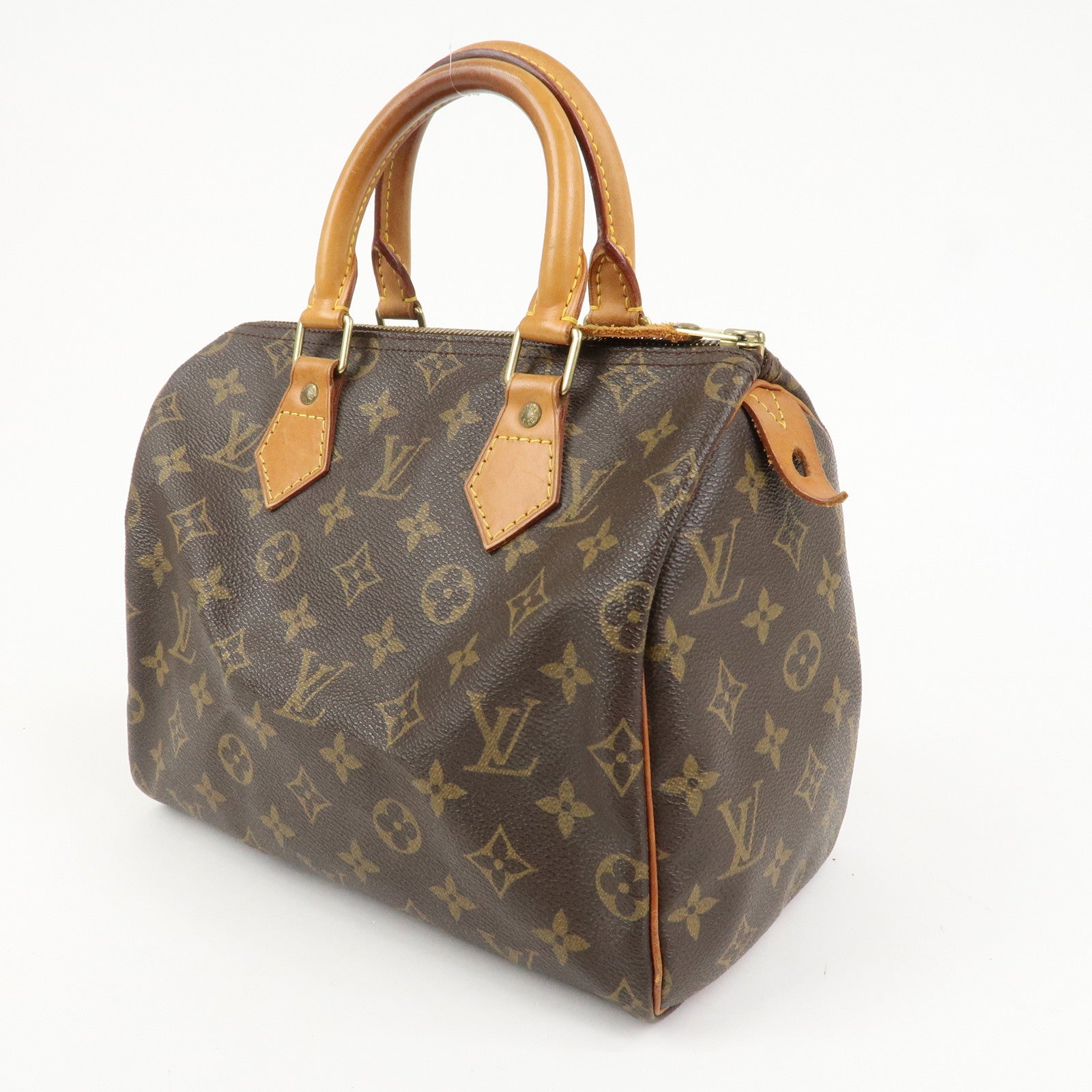 Louis Vuitton Monogram Speedy 25 Boston Bag Brown M41528