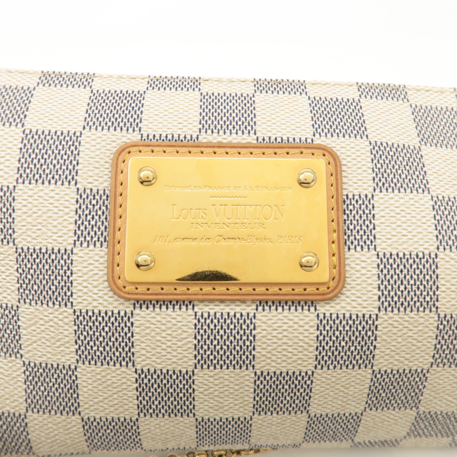 Louis Vuitton Damier Azur Eva 2Way Bag Pouch Shoulder Bag N55214 Used