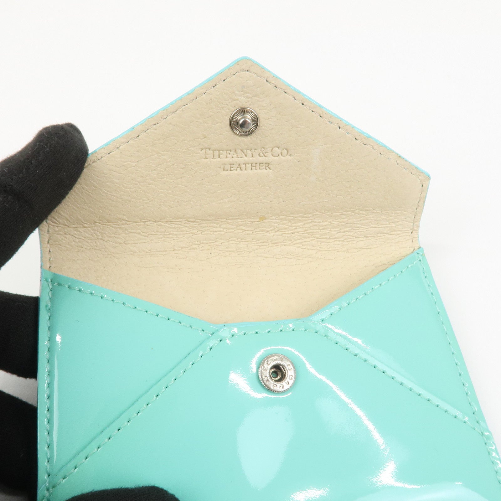 Tiffany & Co Set of 3 Card Case Coin Case Ballpoint Pen Light Blue