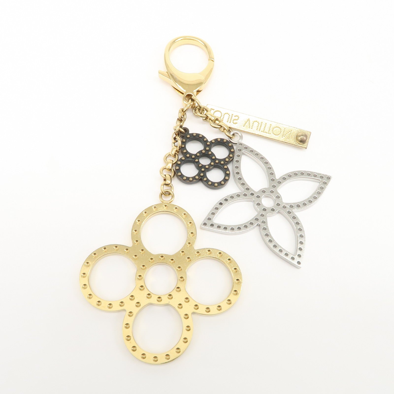 Louis Vuitton Bijoux Sac Tapage Bag Charm Gold Silver Black M65090