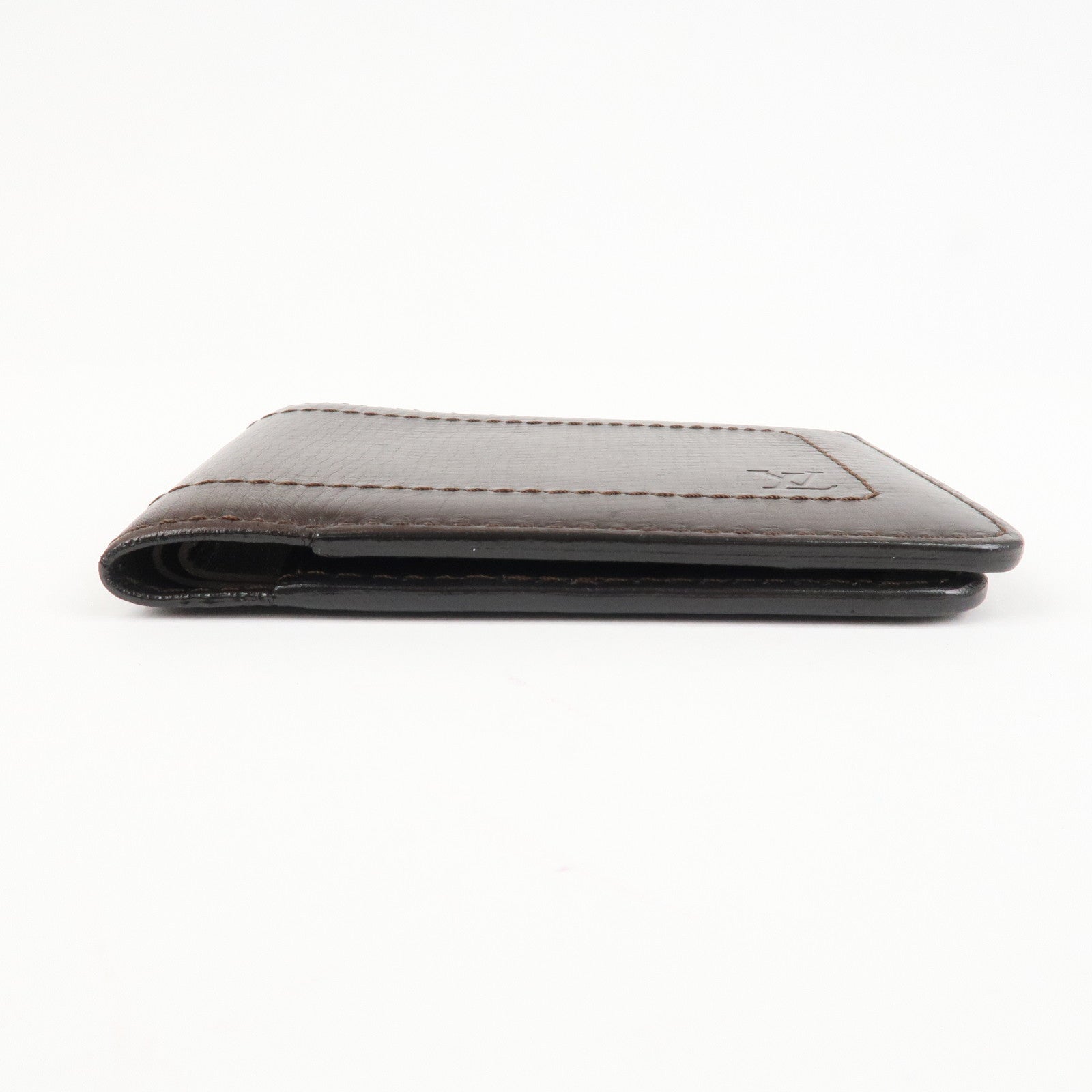 Louis Vuitton Utah Porte Billets 6 Carte Credit Plus Wallet Brown Used