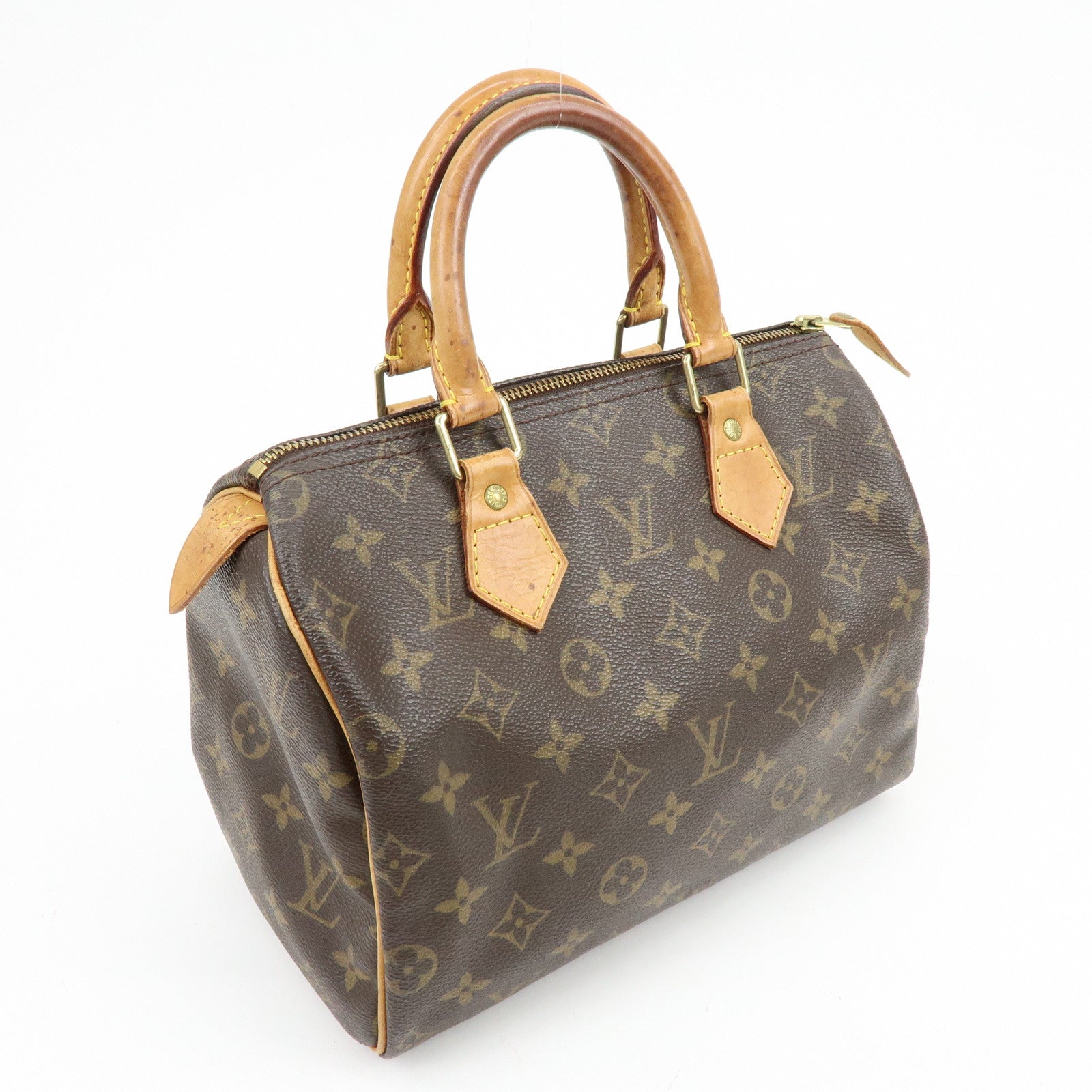 Louis Vuitton Monogram Speedy 25 Boston Bag Hand Bag Brown M41528