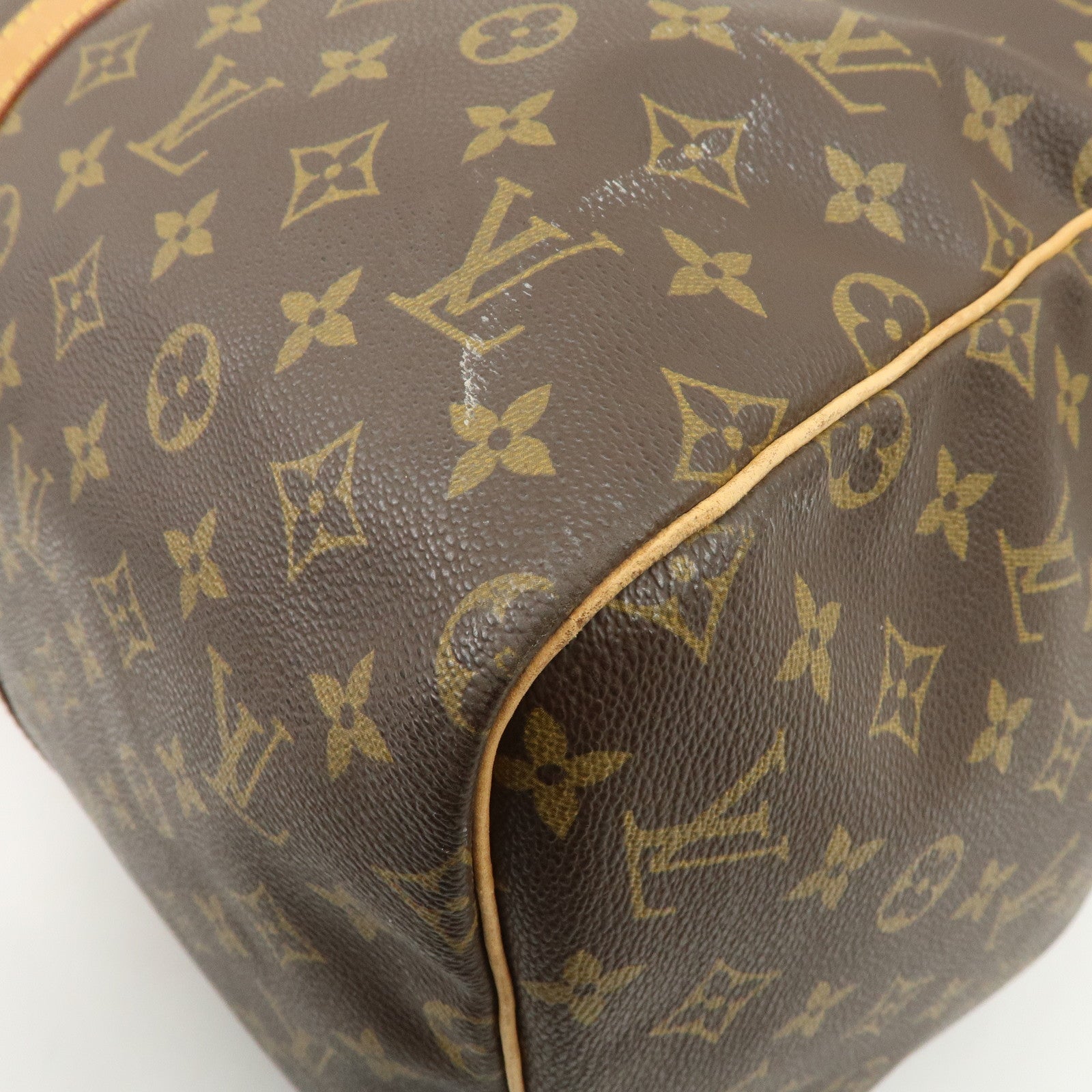 Louis Vuitton Monogram Sac Souple 55 Boston Bag Brown M41622