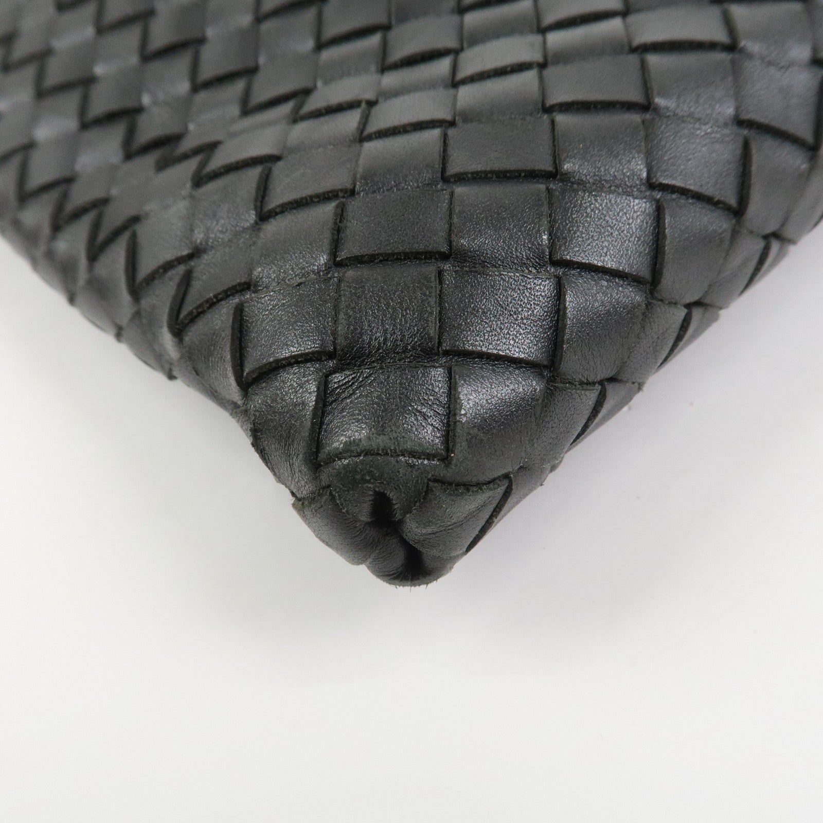 BOTTEGA VENETA Intrecciato Shoulder Bag Crossbody Bag Black 276356