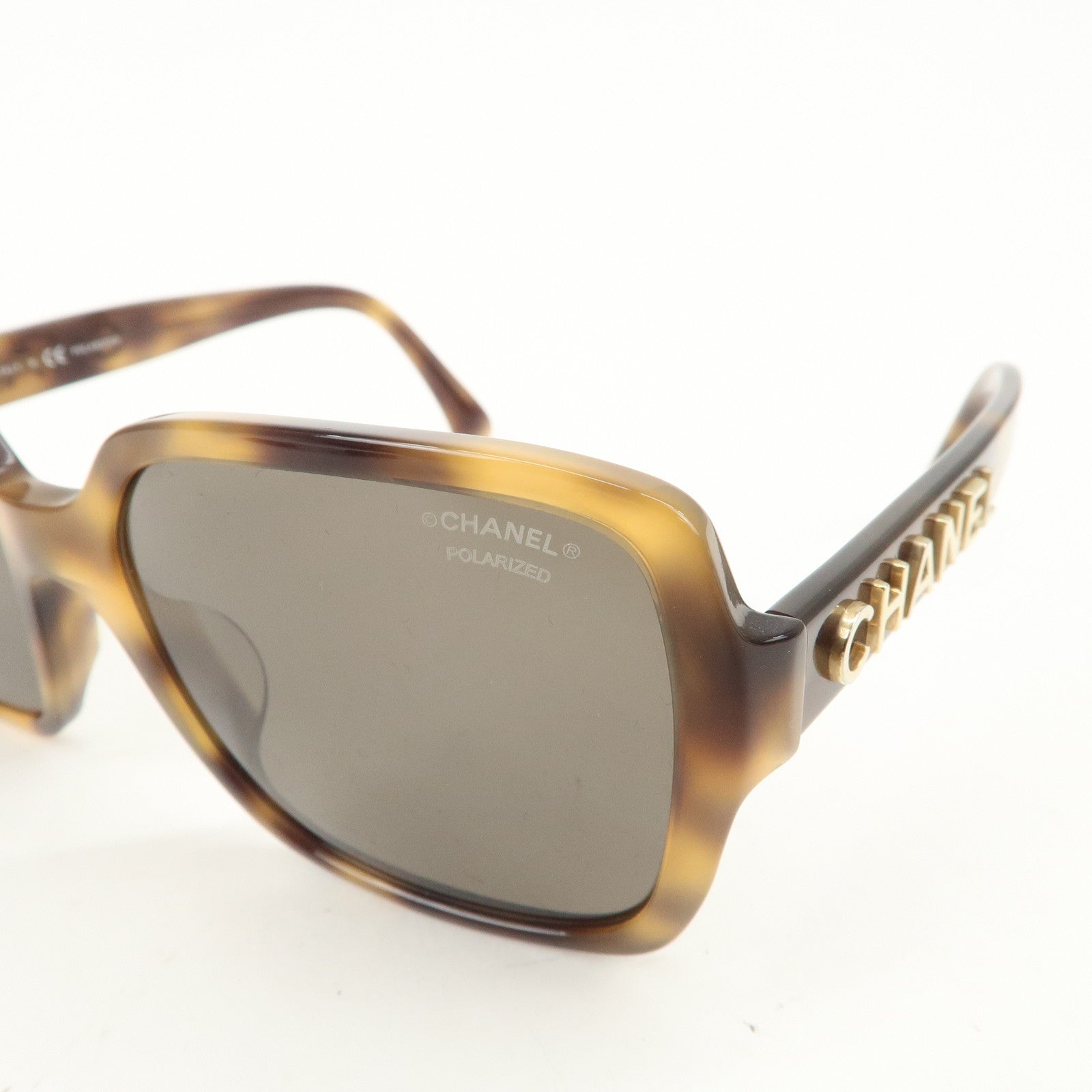 CHANEL Logo Plastic Sunglasses 5408-A c.1662/83 56□17 140 3P