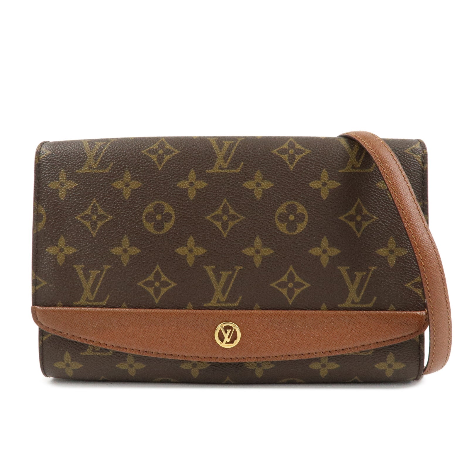 Louis Vuitton Monogram Bordeaux Shoulder Bag Hand Bag M51798 Used