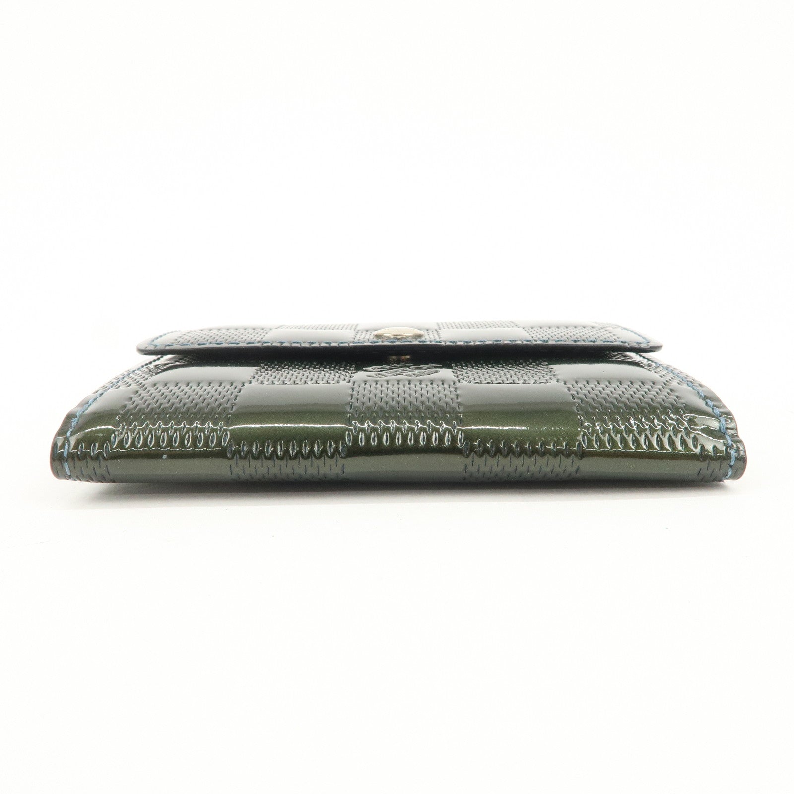 Louis Vuitton Damier Vernis Ludlow Coin Case Petrol Blue M92136