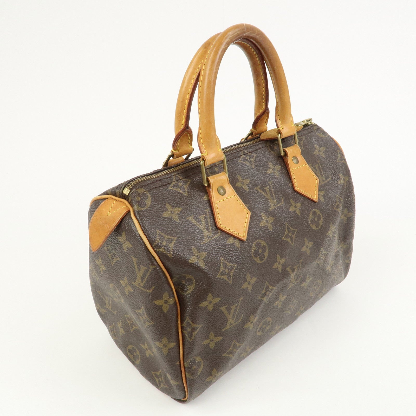 Louis Vuitton Monogram Speedy 25 Boston Bag Hand Bag Brown M41528