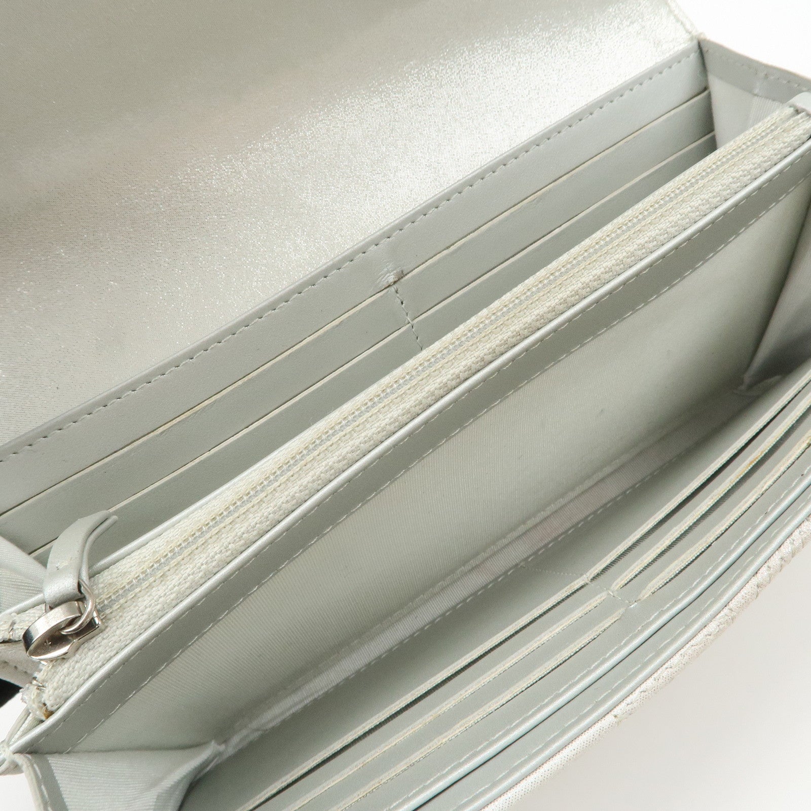 CHANEL Lamb Skin Star Embossed Flap Long Wallet 2017 Limited A70097