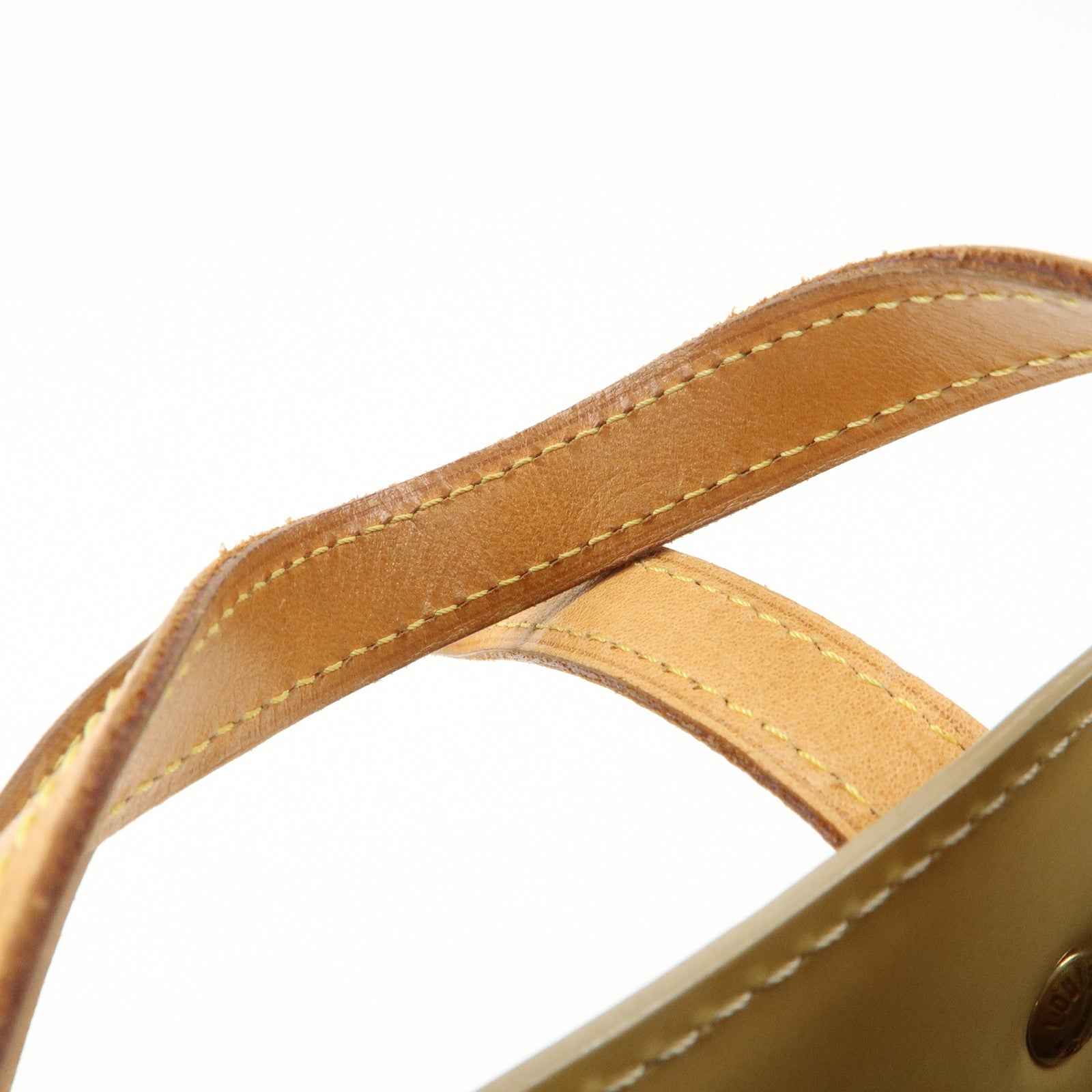 Louis Vuitton Monogram Vernis Lead PM Hand Bag Beige M91144