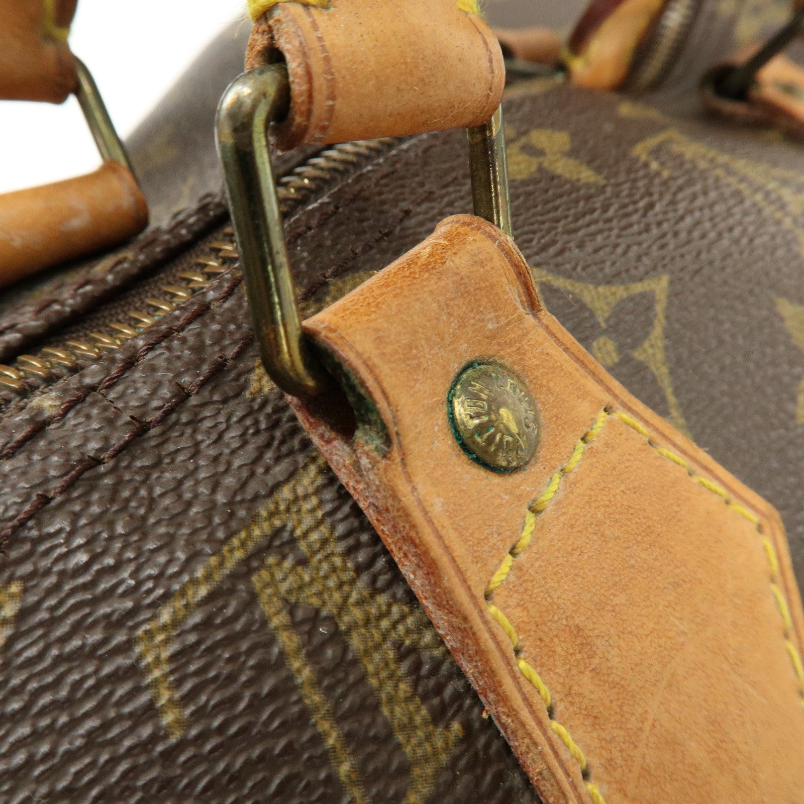 Louis Vuitton Monogram Speedy 40 Hand Bag Boston Bag Brown M41522
