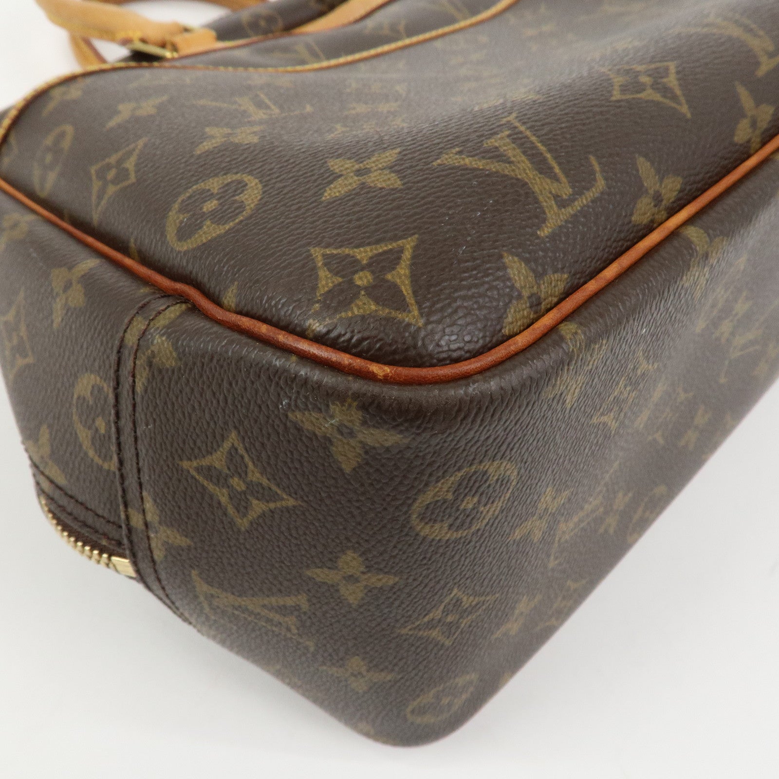 Louis Vuitton Monogram Canvas Deauville Hand Bag Brown M47270