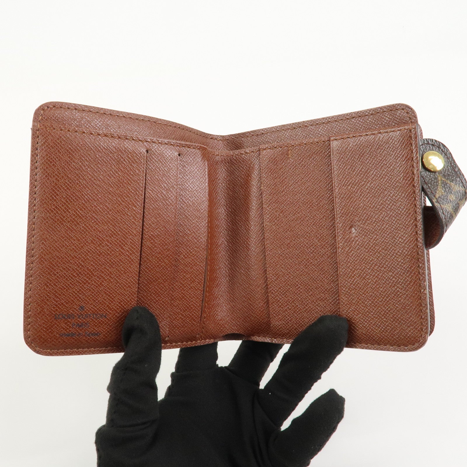 Louis Vuitton Monogram Compact Zippy Wallet Brown M61667