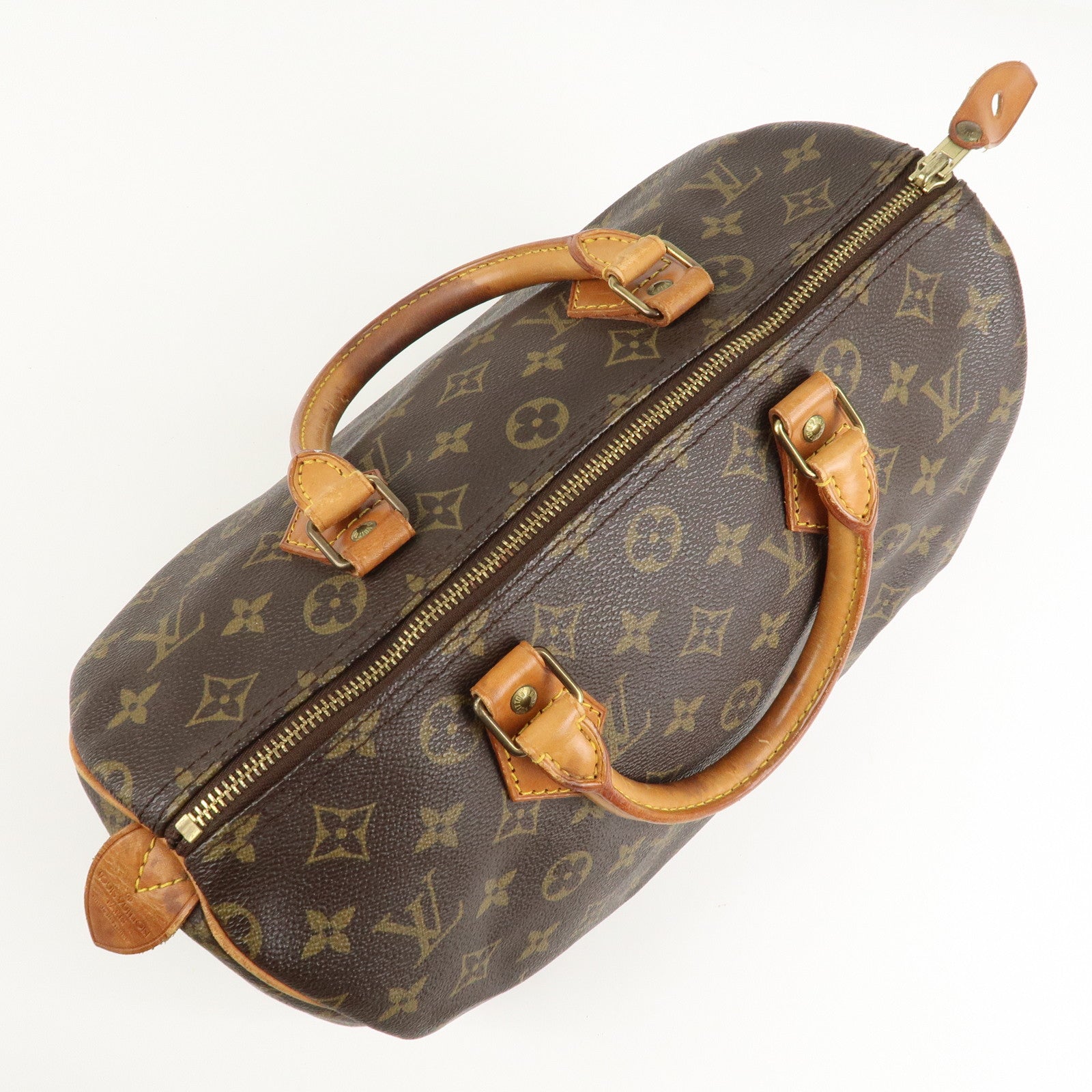 Louis Vuitton Monogram Speedy 30 Hand Bag Boston Bag M41526 Used