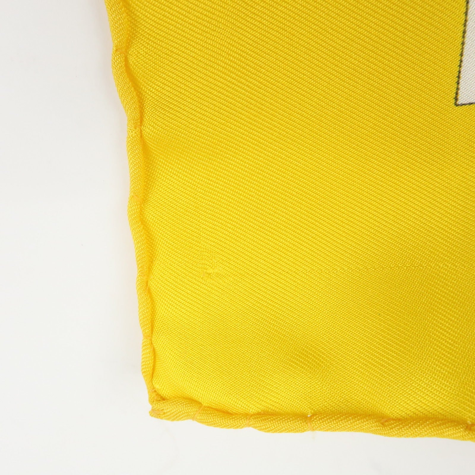 Christian Dior Silk 100% Scarf Botanical Pattern 87×87 White Yellow