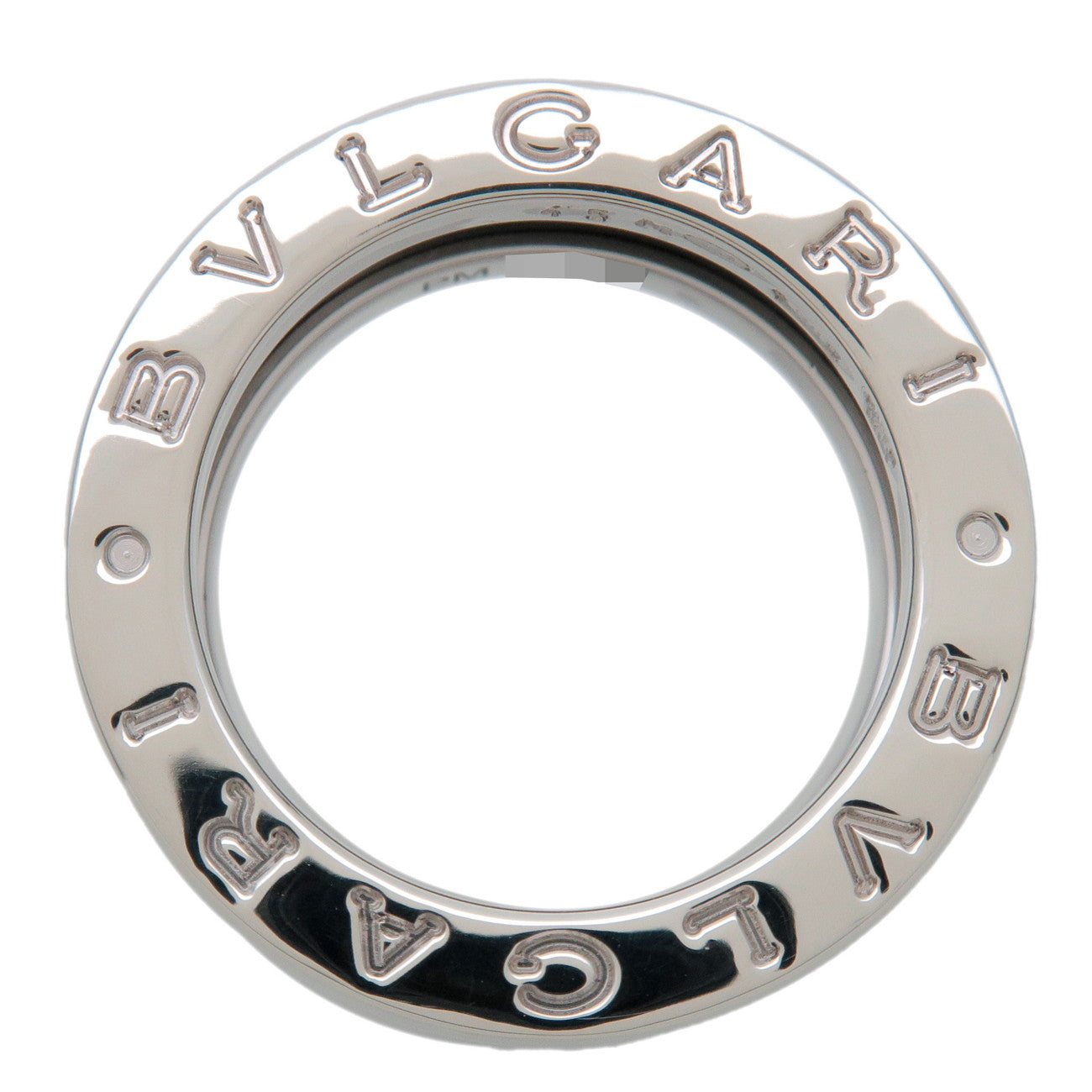 BVLGARI B-Zero1 Save the Children Ring SV925 Black Ceramic #45 US3