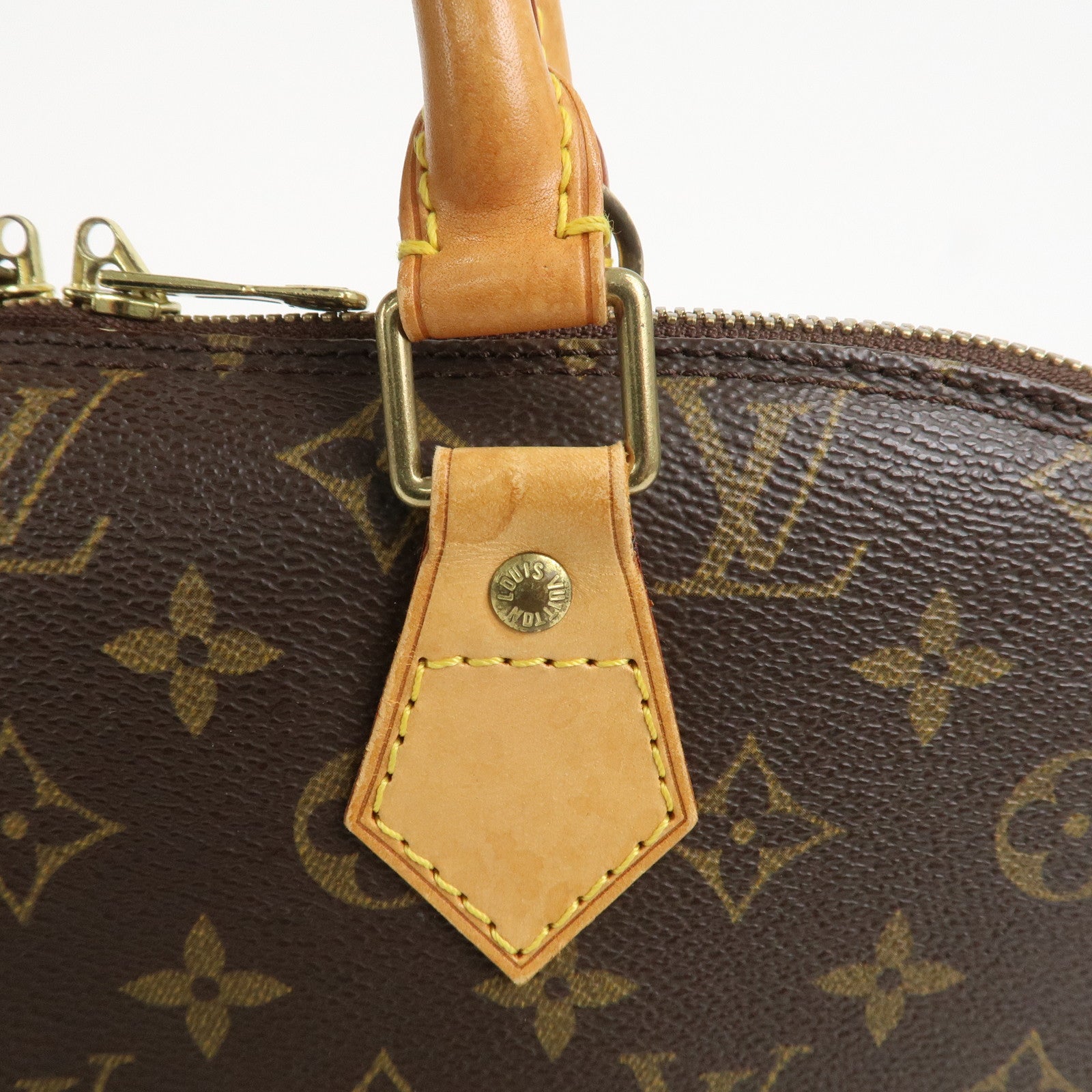 Louis Vuitton Monogram Canvas Alma Hand Bag Brown M51130
