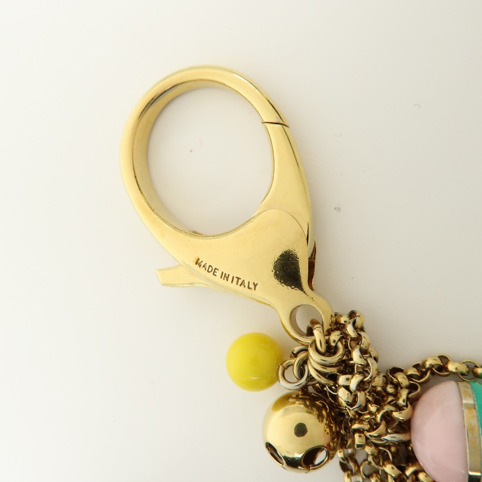 Louis Vuitton Porte Cles Grelots Bag Charm Metal Gold M62227