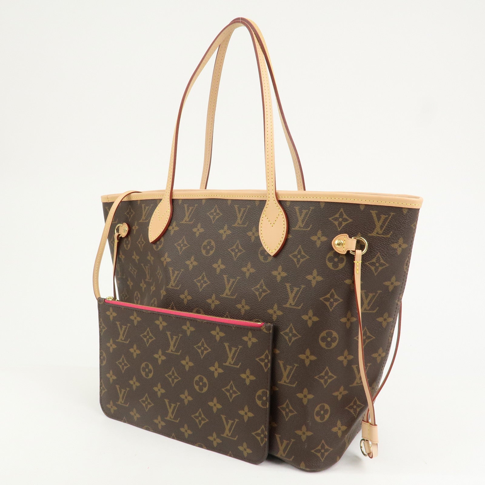 Louis Vuitton Monogram Neverfull MM Tote Bag Brown M40996