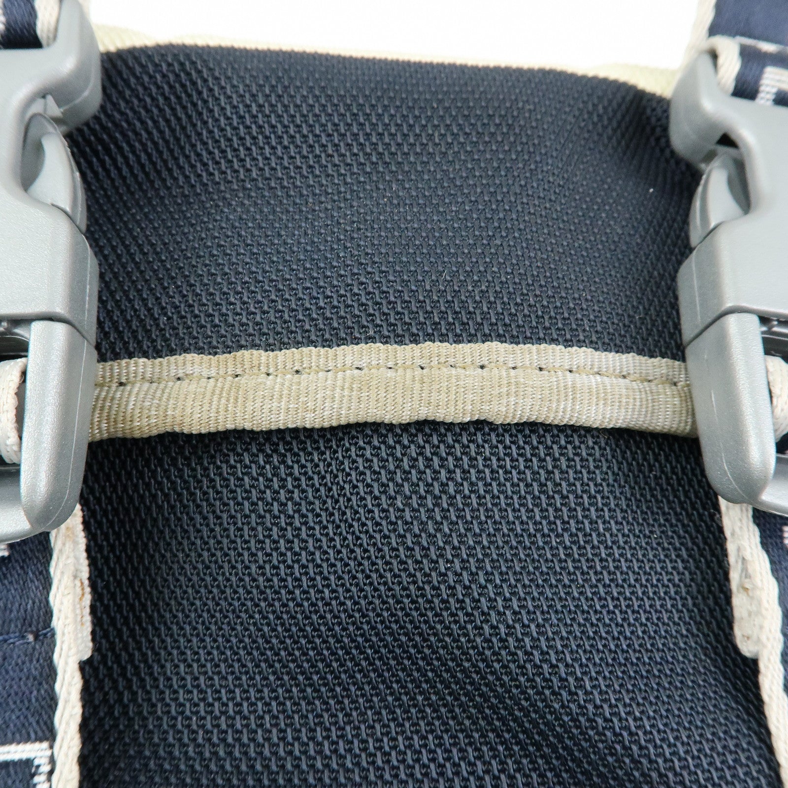 CHANEL Sportline Nylon 2Way Bag Hand Bag Navy Ivory A27892