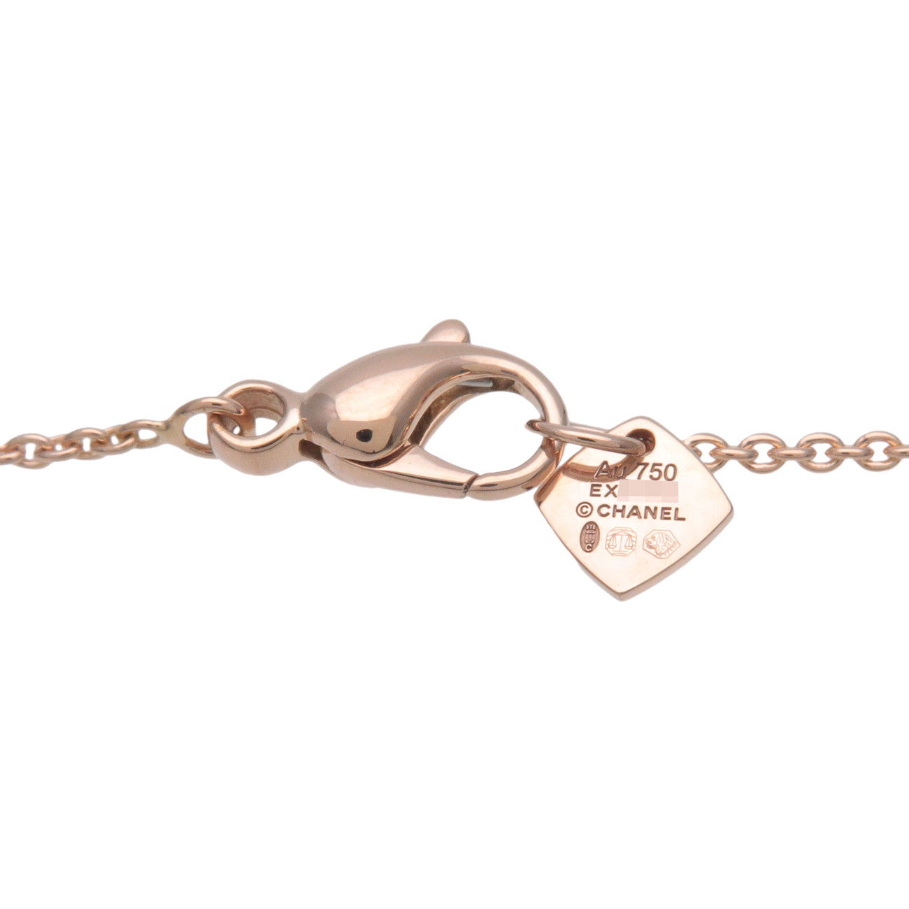 CHANEL COCO Crush Necklace K18PG 750PG Rose Gold J12306