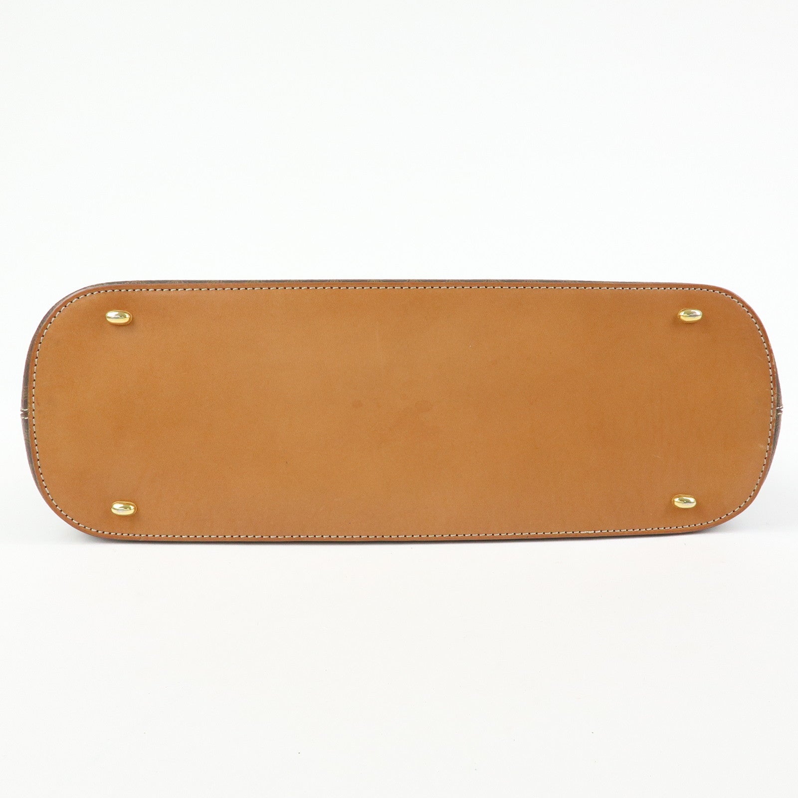 CELINE Macadam PVC Leather 2Way Bag Hand Bag Brown