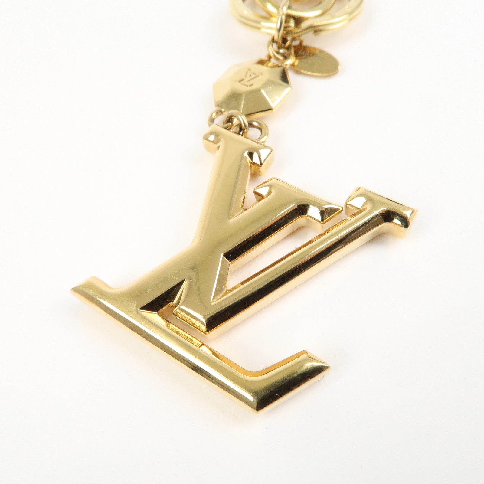 Louis Vuitton LV Facettes Porte Cles Key Chain Bag Charm M65216 Used