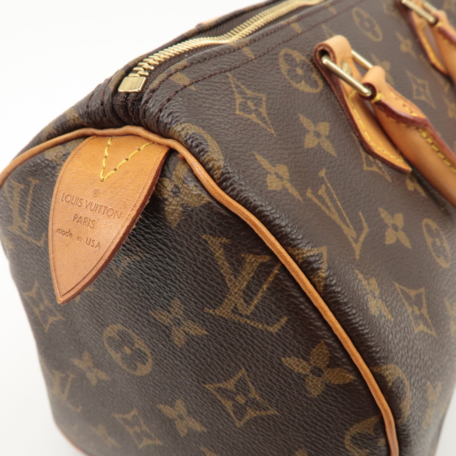 Louis Vuitton Monogram Speedy 30 Hand Bag Boston Bag M41526 Used
