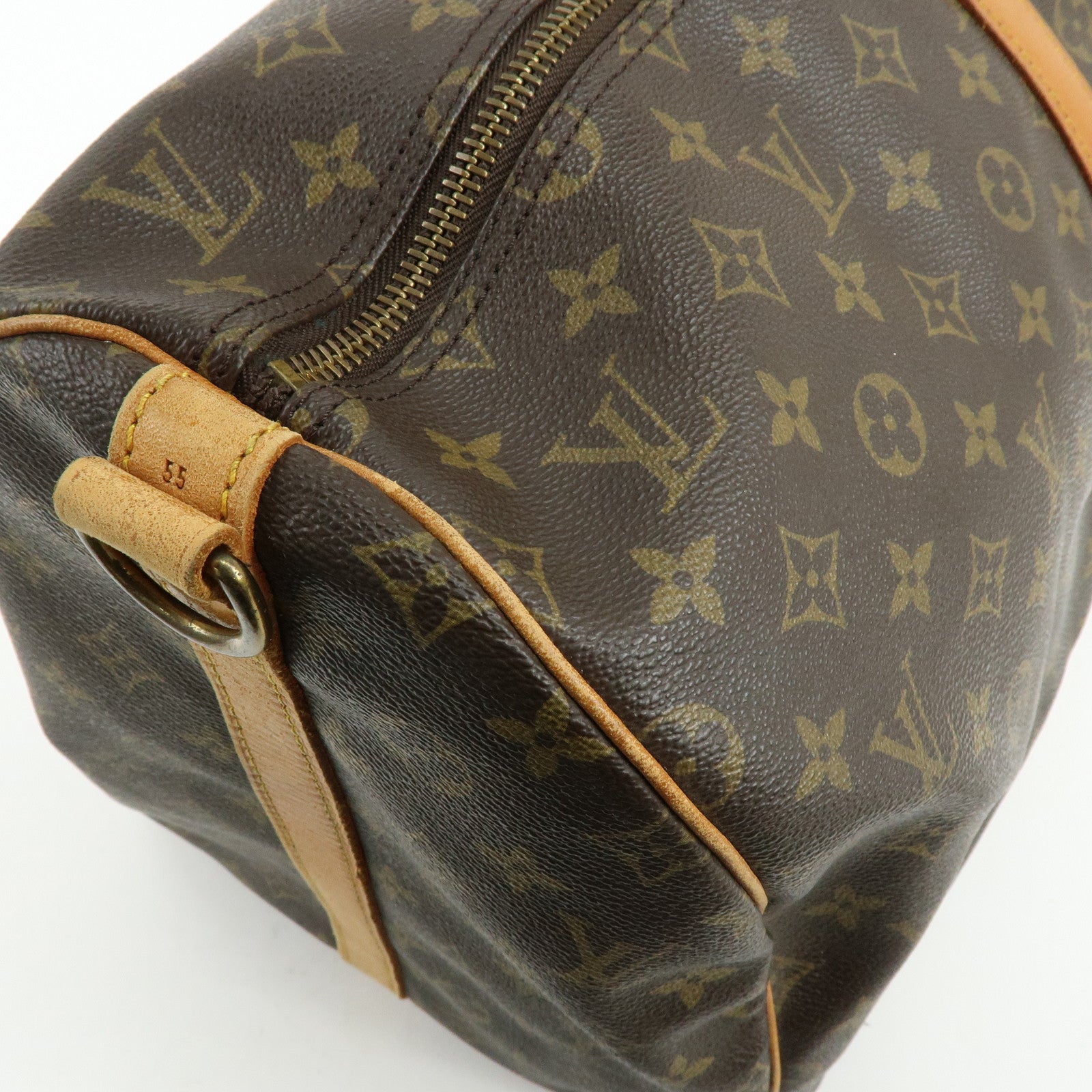Louis Vuitton Monogram Keep All Bandouliere 55 Boston Bag M41414