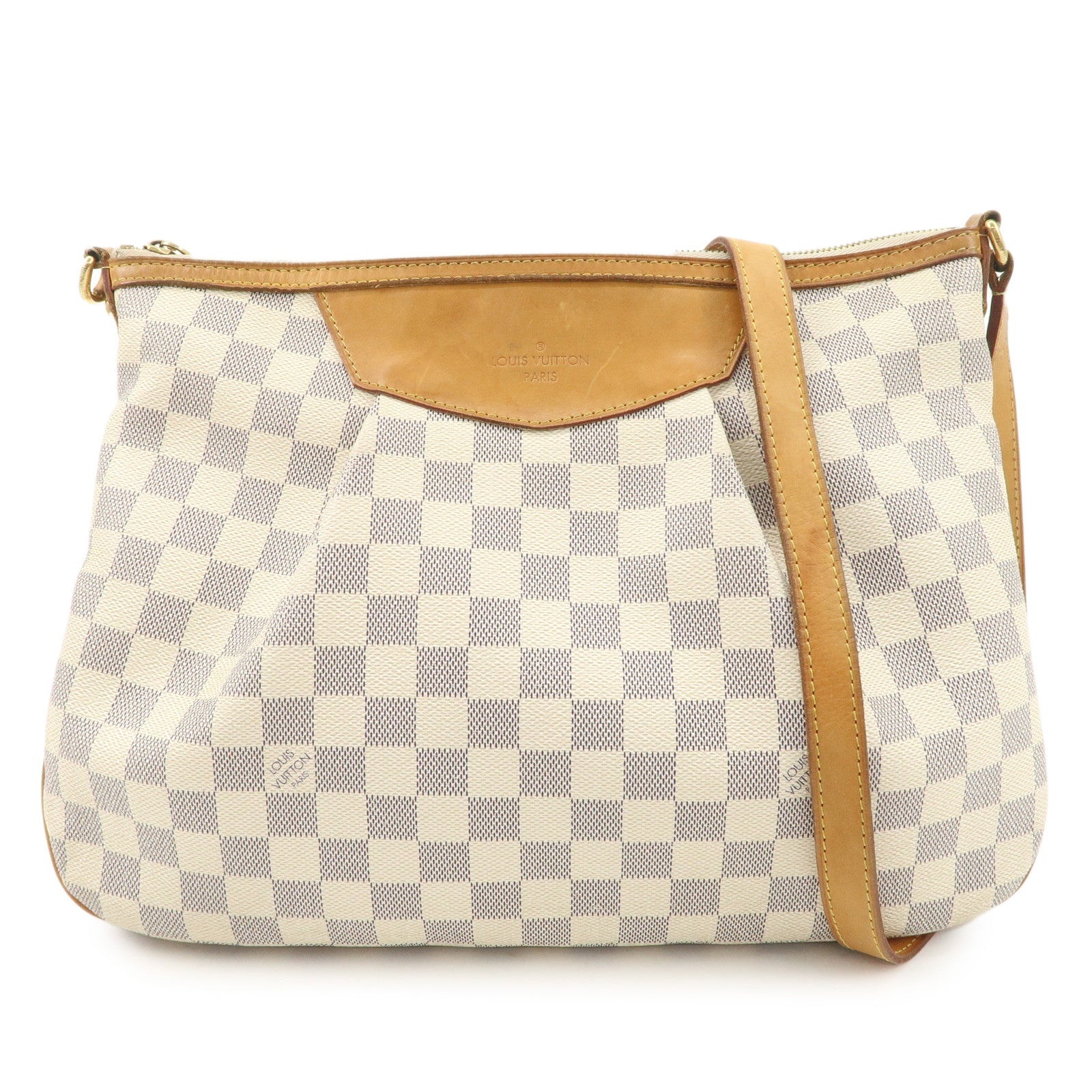 Louis Vuitton Damier Azur Siracusa MM Shoulder Bag N41112 Used