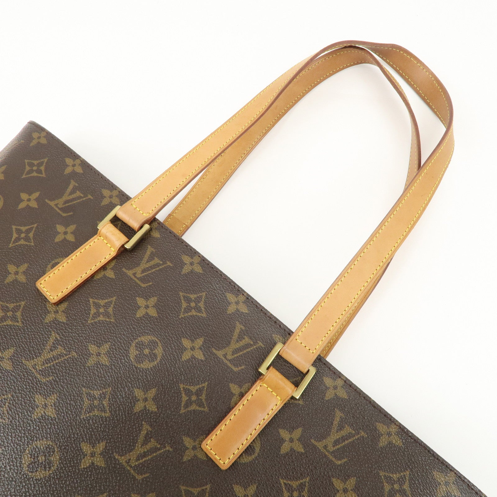 Louis Vuitton Monogram Luco Tote Bag Hand Bag Brown M51155 Used