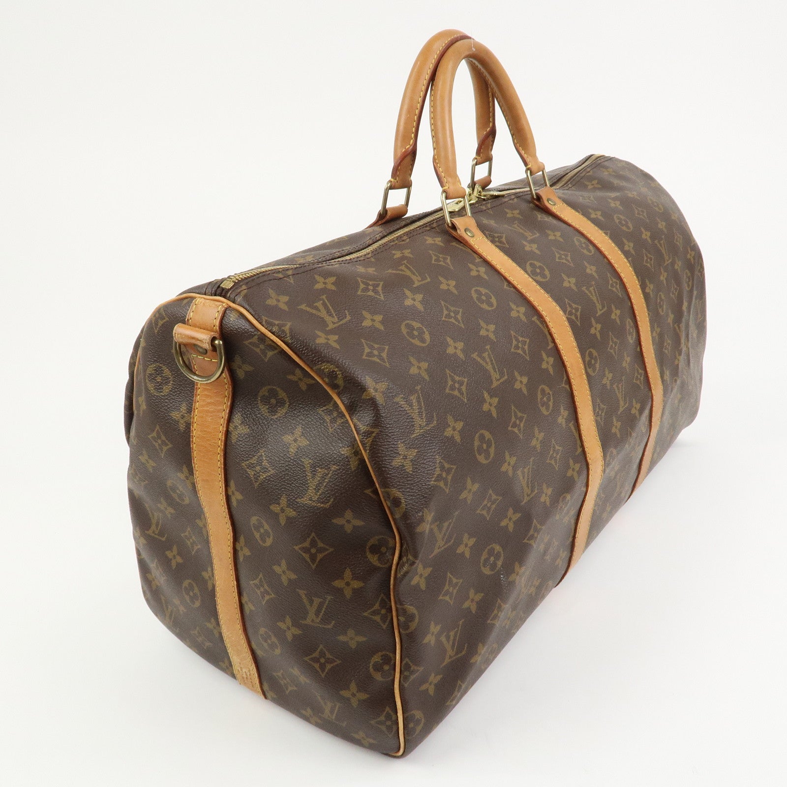 Louis Vuitton Monogram Keep All 55 Bandouliere Boston Bag M56714