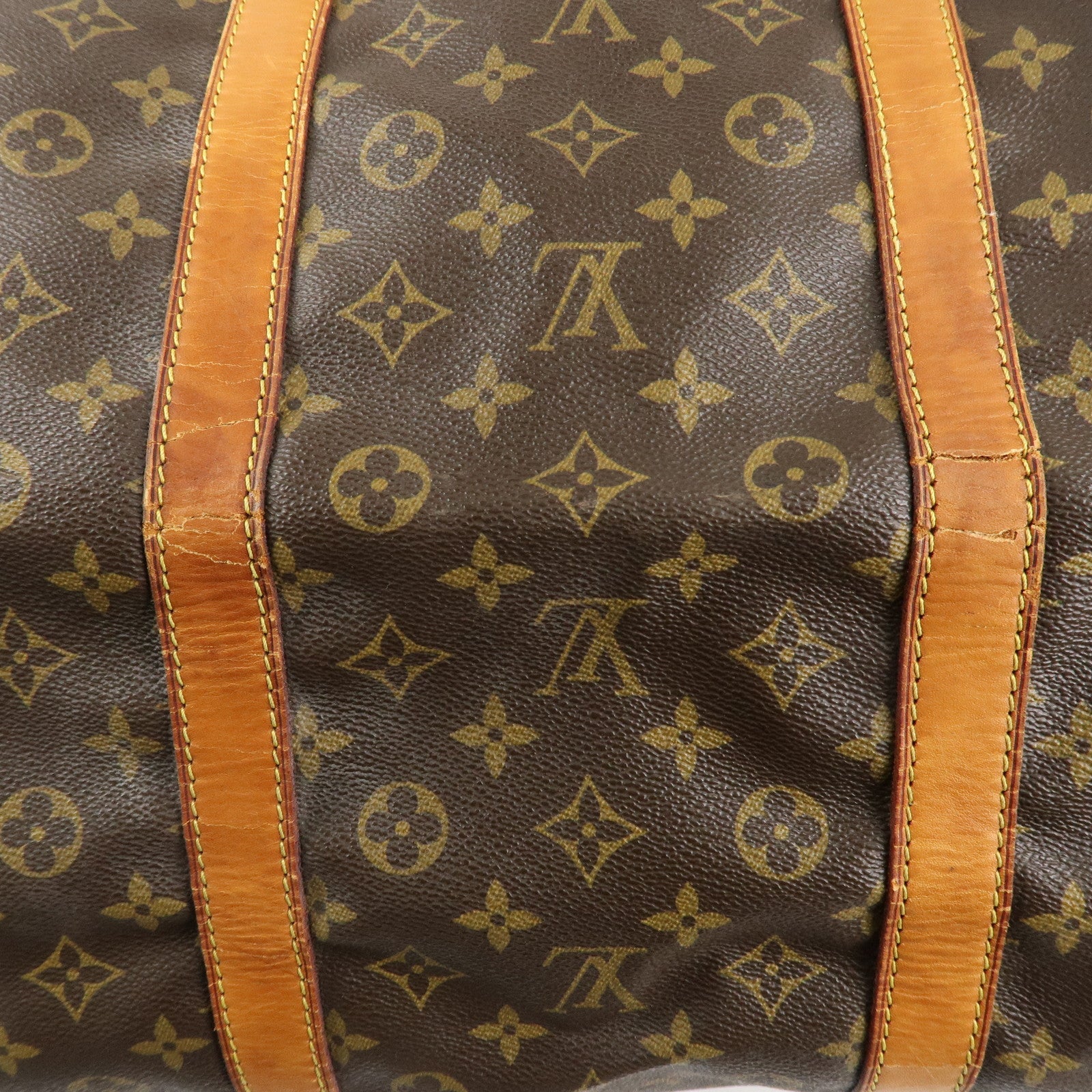 Louis Vuitton Monogram Keep All 60 Boston Bag Brown M41422 Used