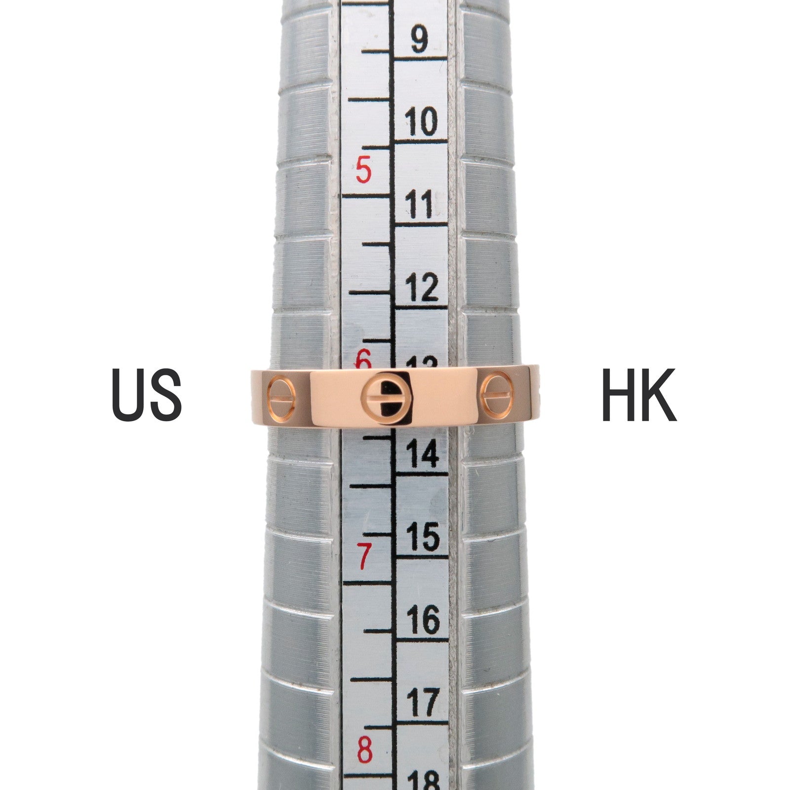 Cartier Mini Love Ring #52 750PG Rose Gold US6-6.5 EU52 HK13.5