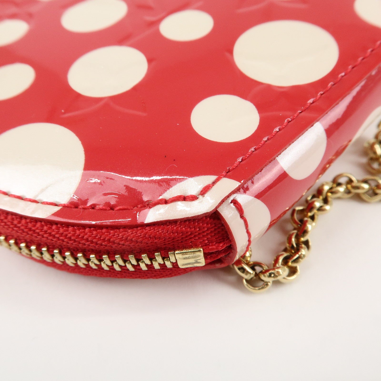 Louis Vuitton Vernis Yayoi Kusama Porte Monnaie Chapeau Coin M91570 Used