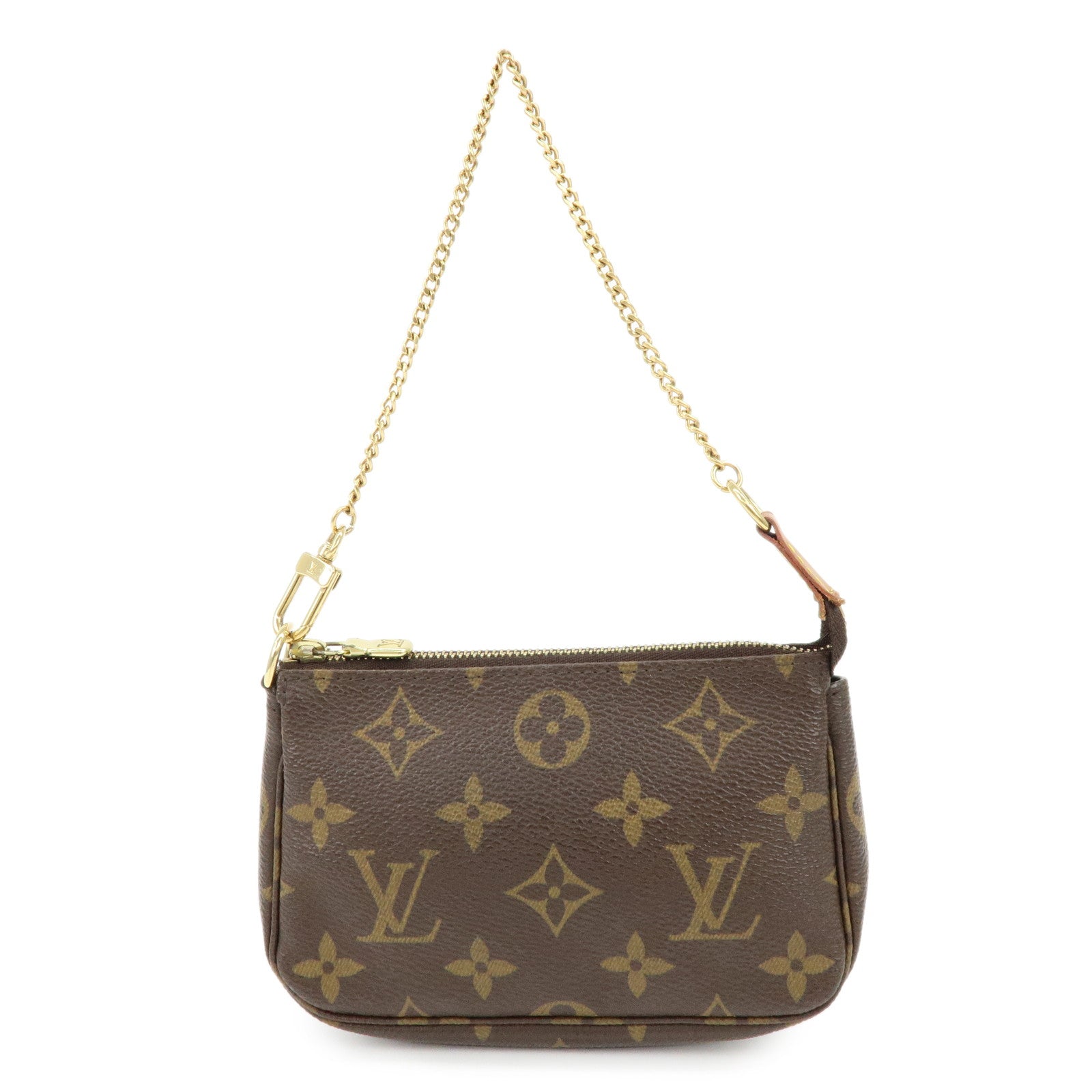 Louis Vuitton Monogram Mini Pochette Accessoires Hand Bag M58009