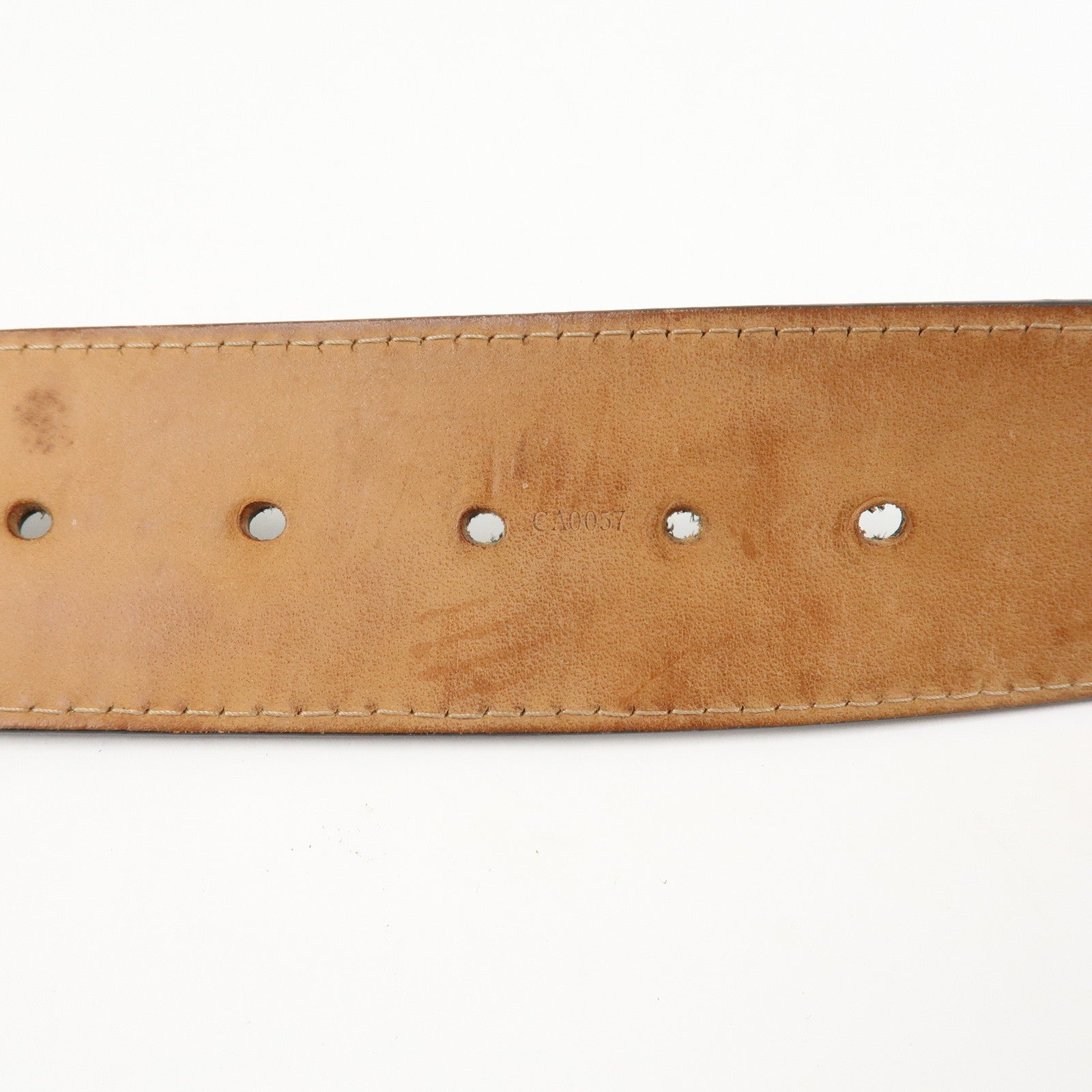 Louis Vuitton Leather Ceinture Jeans Belt 100/40 Black M6812