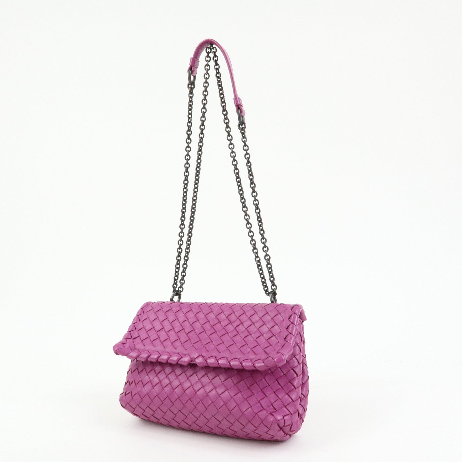 BOTTEGA VENETA Intrecciato Olimpia Leather Shoulder Bag 353258