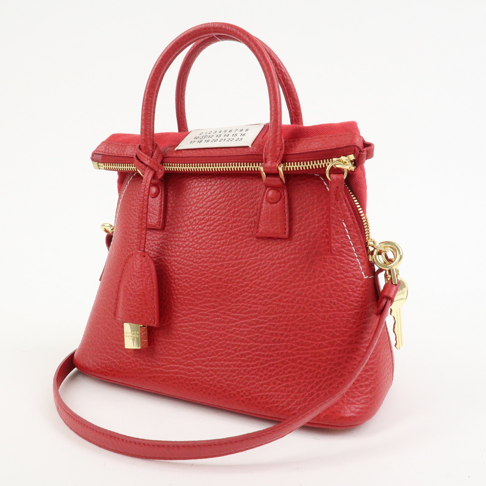 Maison Margiela 5AC Grained Calf Leather 2 Way Red S56WG0082